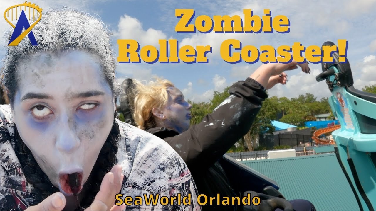 'Video thumbnail for Zombies Ride Ice Breaker Roller Coaster for Friday the 13th'