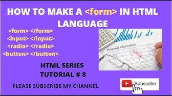 'Video thumbnail for how to make a form in html language'