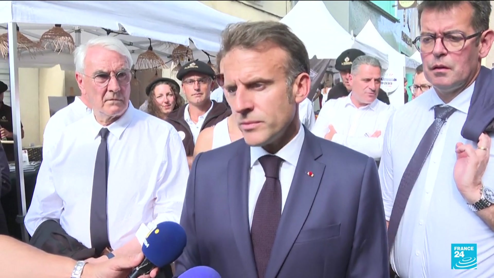 'Video thumbnail for Macron threatens retaliatory measures against Iran over detained French couple'