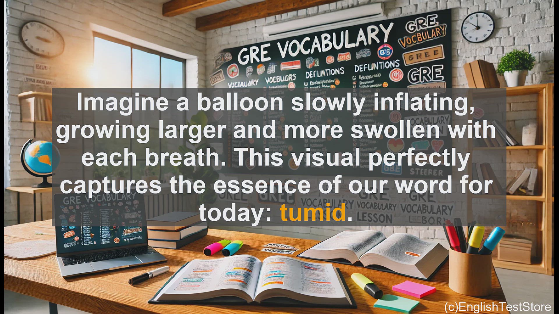 'Video thumbnail for GRE Vocabulary Lesson: The Essence of Tumid - Swelling and Inflated Language'