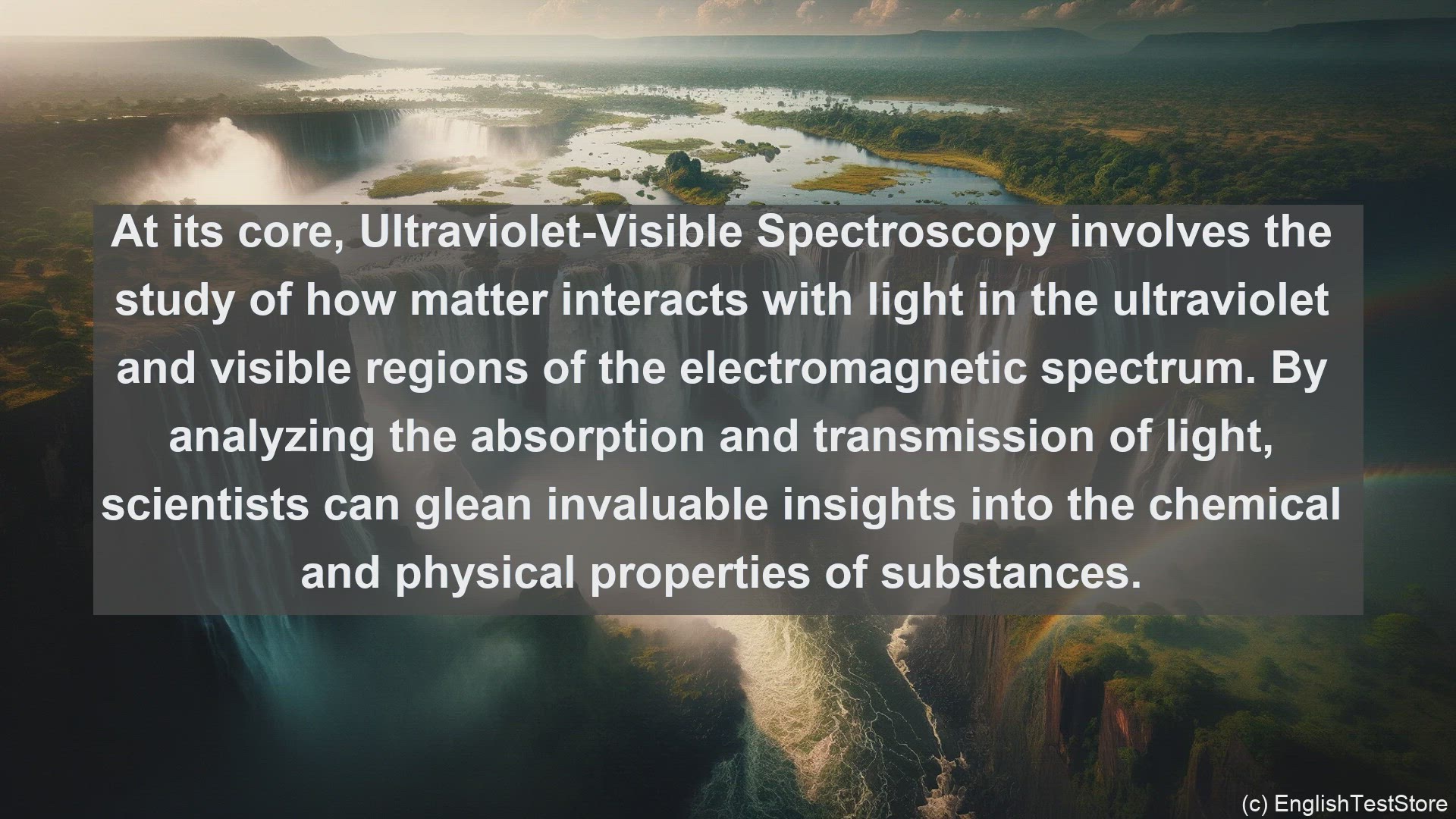 'Video thumbnail for Ultraviolet visible spectroscopy in science  definition and examples'