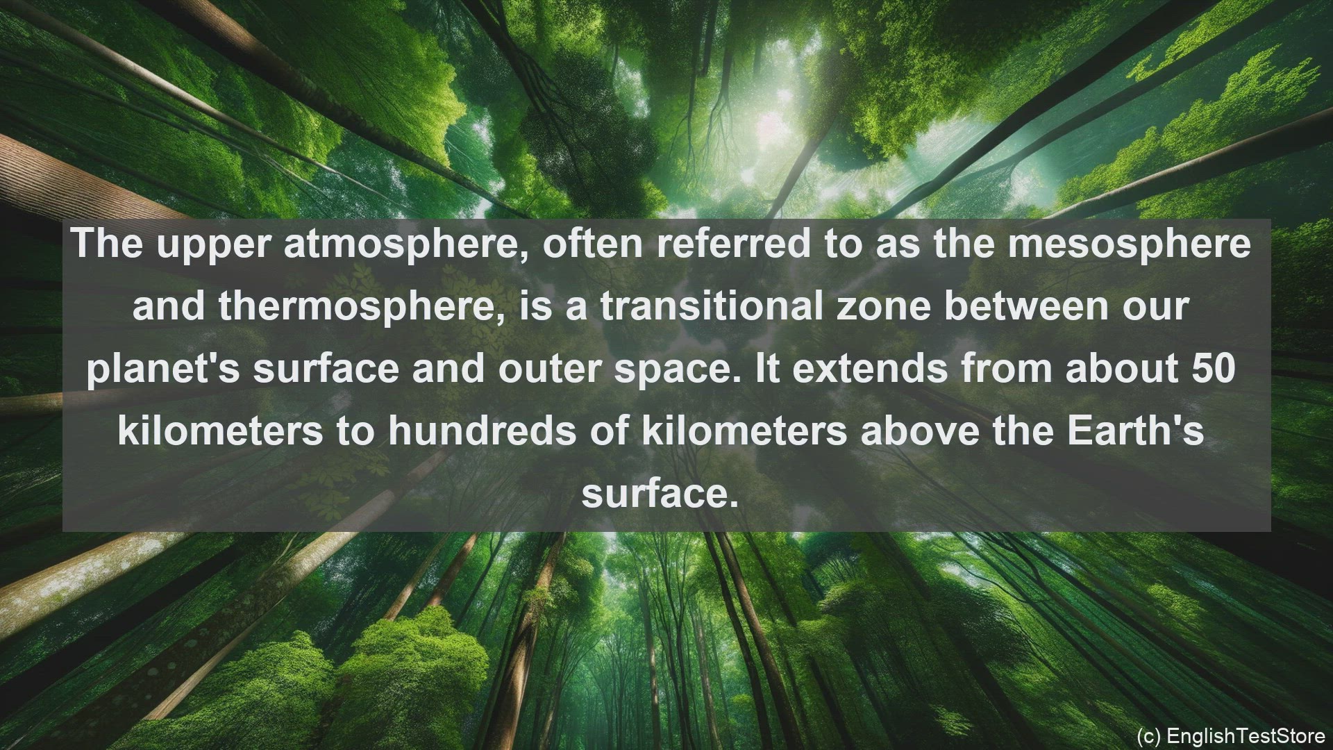 'Video thumbnail for Upper atmosphere in science  definition and examples'