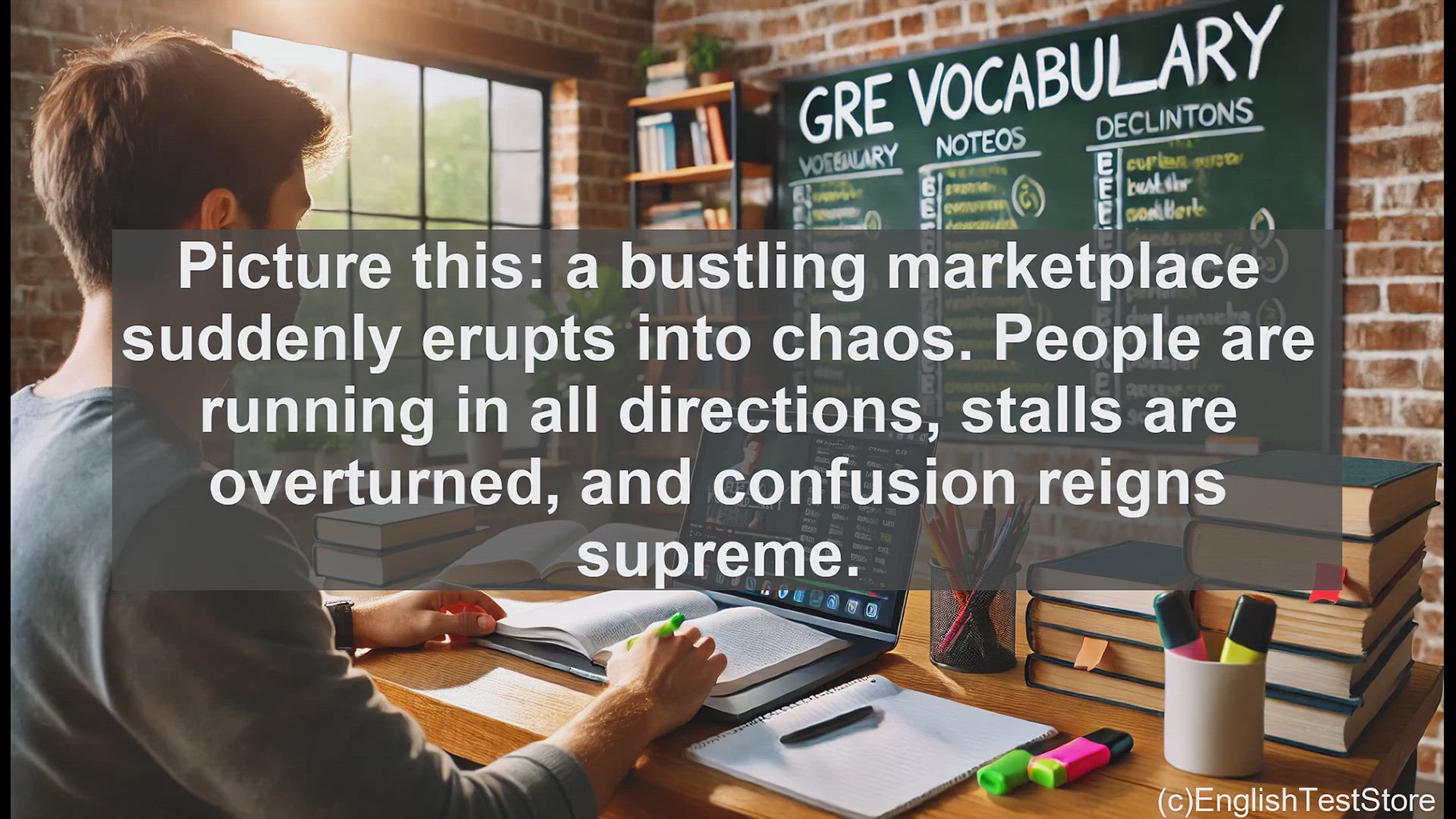 'Video thumbnail for GRE Vocabulary Lesson: Amok - Chaos and Unrestrained Behavior'