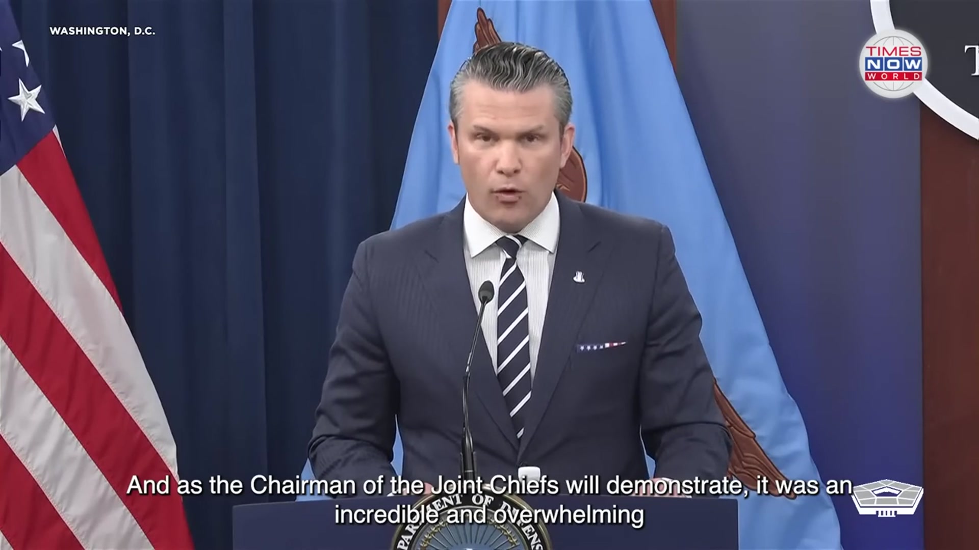 'Video thumbnail for 'Operation Midnight Hammer': Pentagon Details US Massive Strike on Iran's Nuclear Core| TN World'