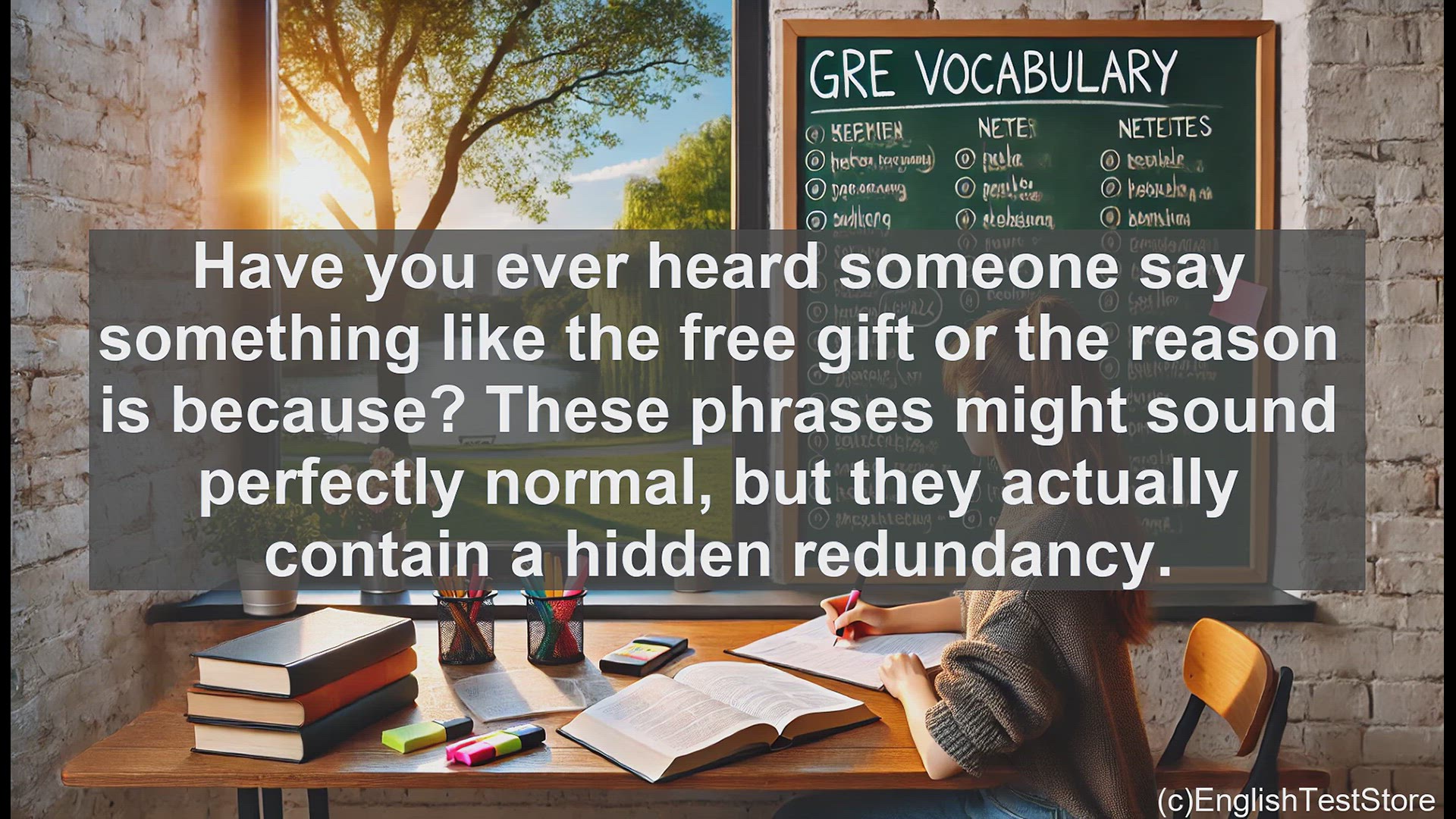 'Video thumbnail for GRE Vocabulary Lesson: Exploring Tautological Language - Identifying Redundant Expressions'