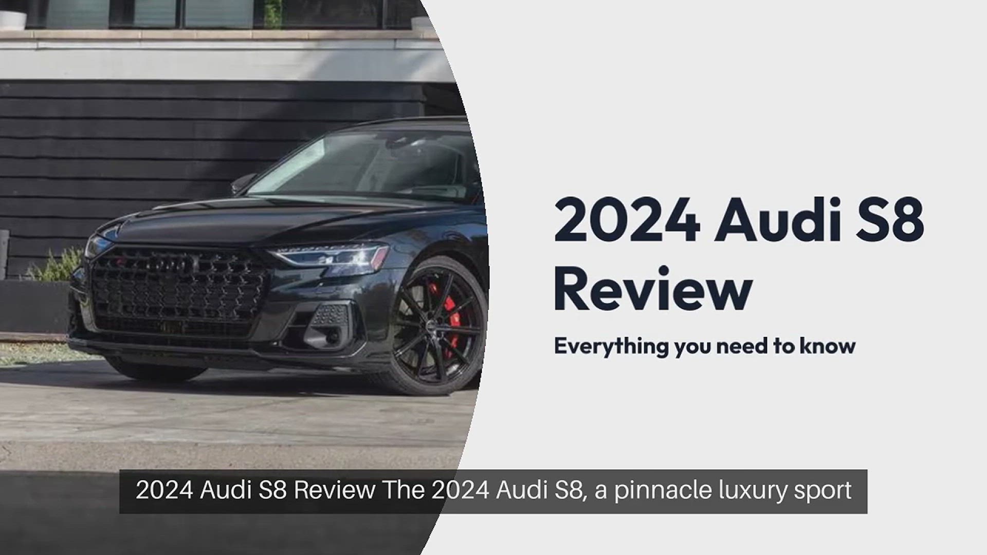 'Video thumbnail for 2024 Audi S8 Review'