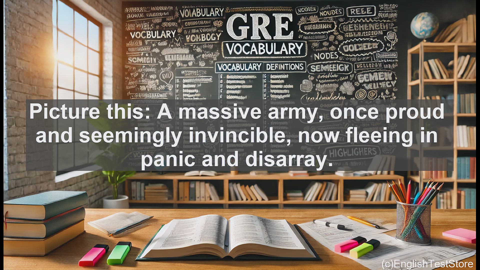 'Video thumbnail for GRE Vocabulary Lesson: Rout - A Word for Decisive Defeat in GRE Vocabulary'