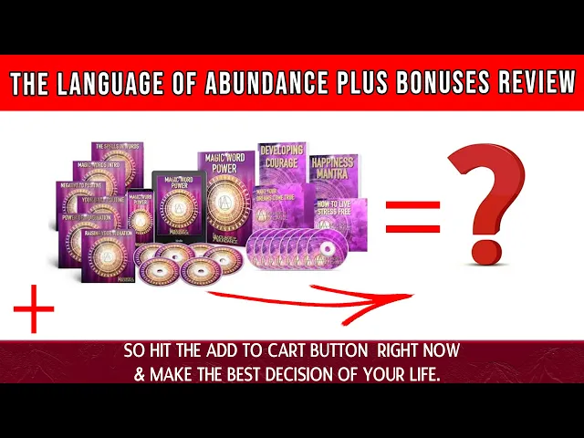 'Video thumbnail for MAGIC WORD POWER REVIEW - The Language Of Abundance Plus Bonuses Review'