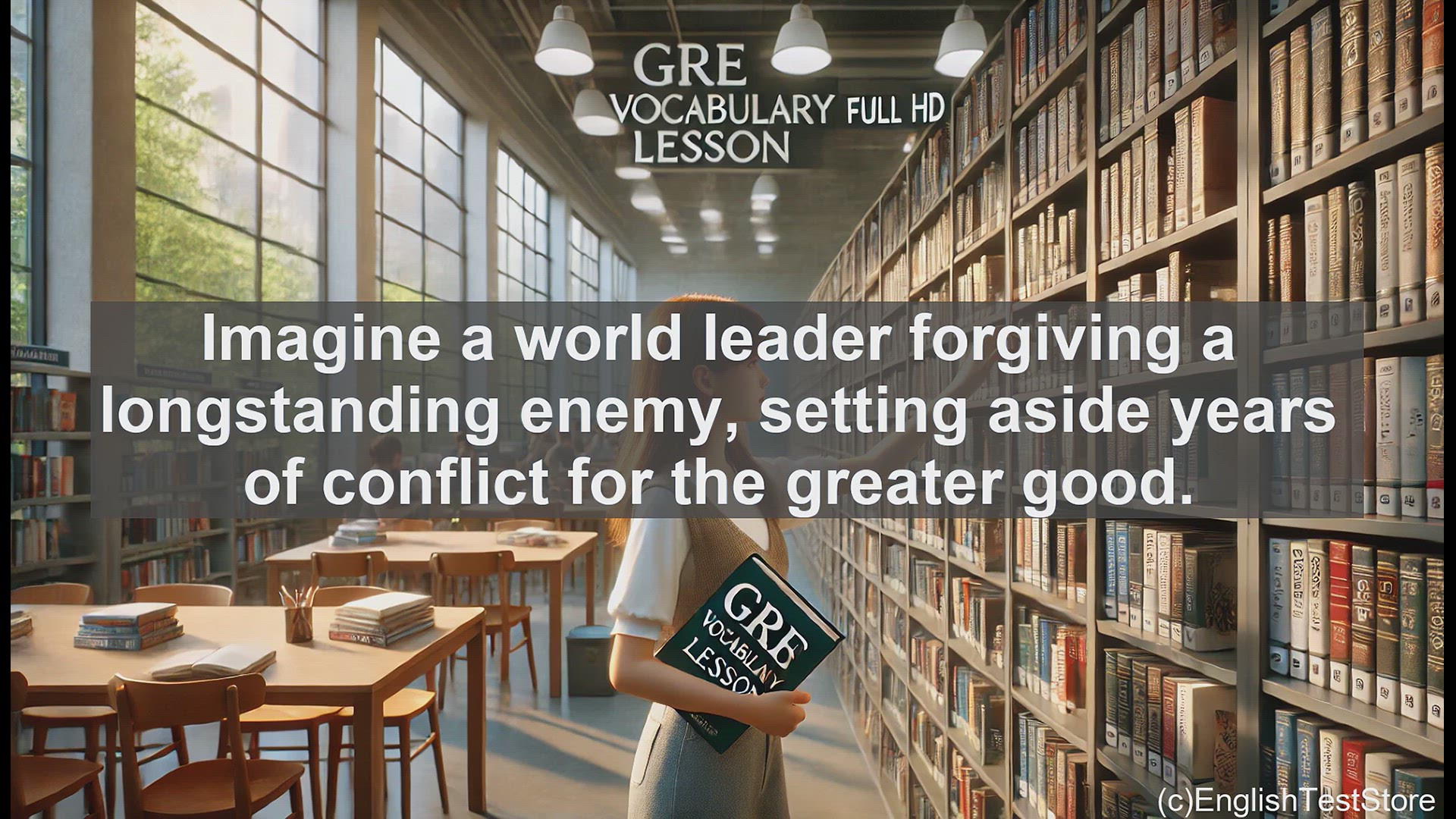 'Video thumbnail for GRE Vocabulary Lesson: The Power of Magnanimity - Overcoming Conflict with Grace'