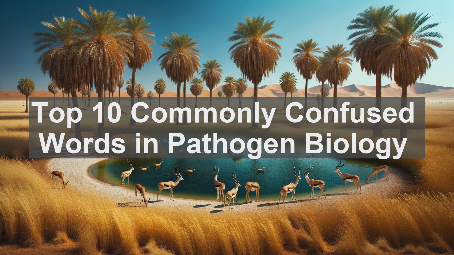 'Video thumbnail for Top 10 Commonly Confused Words in Pathogen Biology'