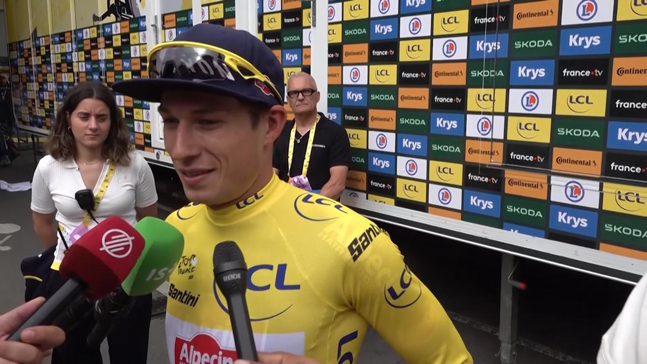 Video thumbnail for It's something amazing - Philipsen on winning TDF stage 1