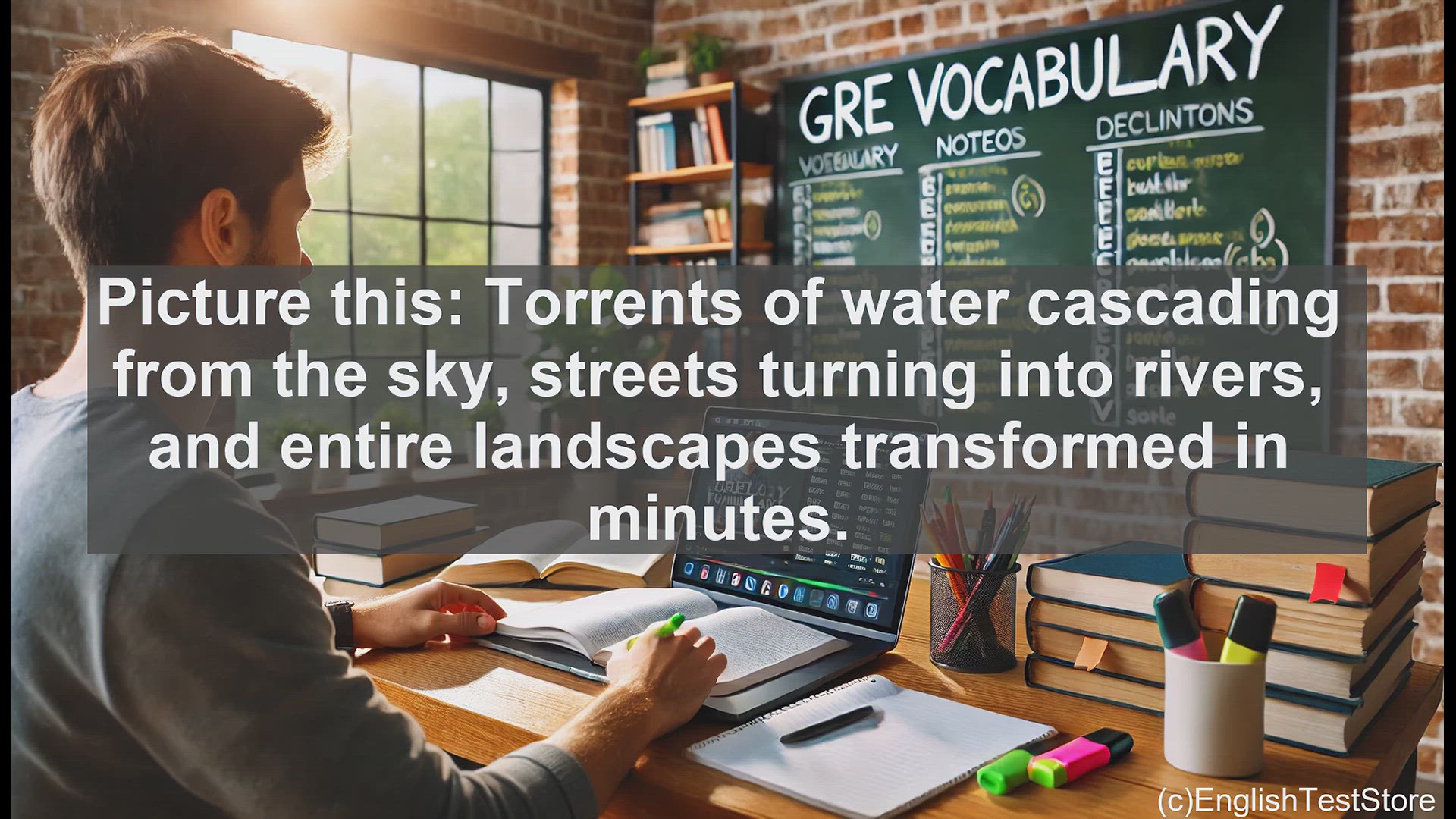 'Video thumbnail for GRE Vocabulary Lesson: The Power of Deluge - Mastering a Flood of Vocabulary'