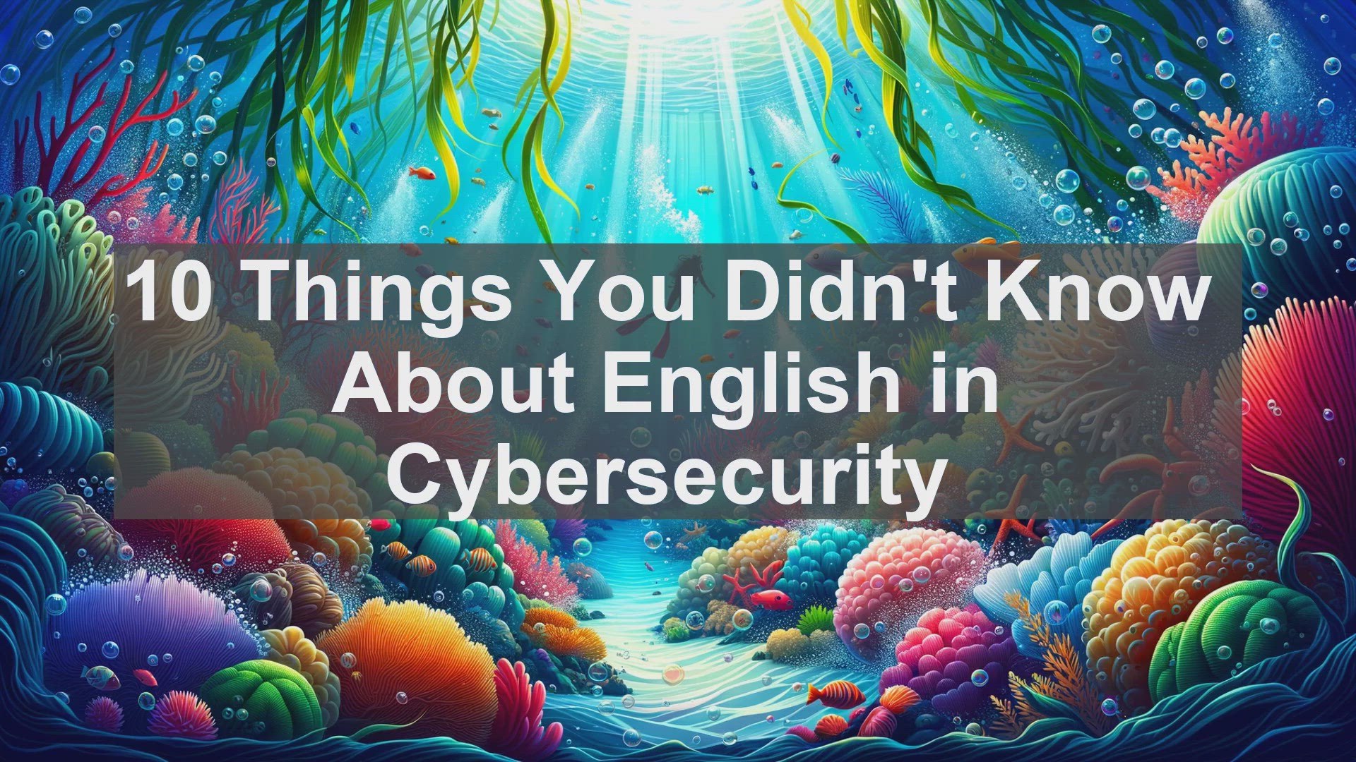 'Video thumbnail for 10 Things You Didn't Know About English in Cybersecurity '
