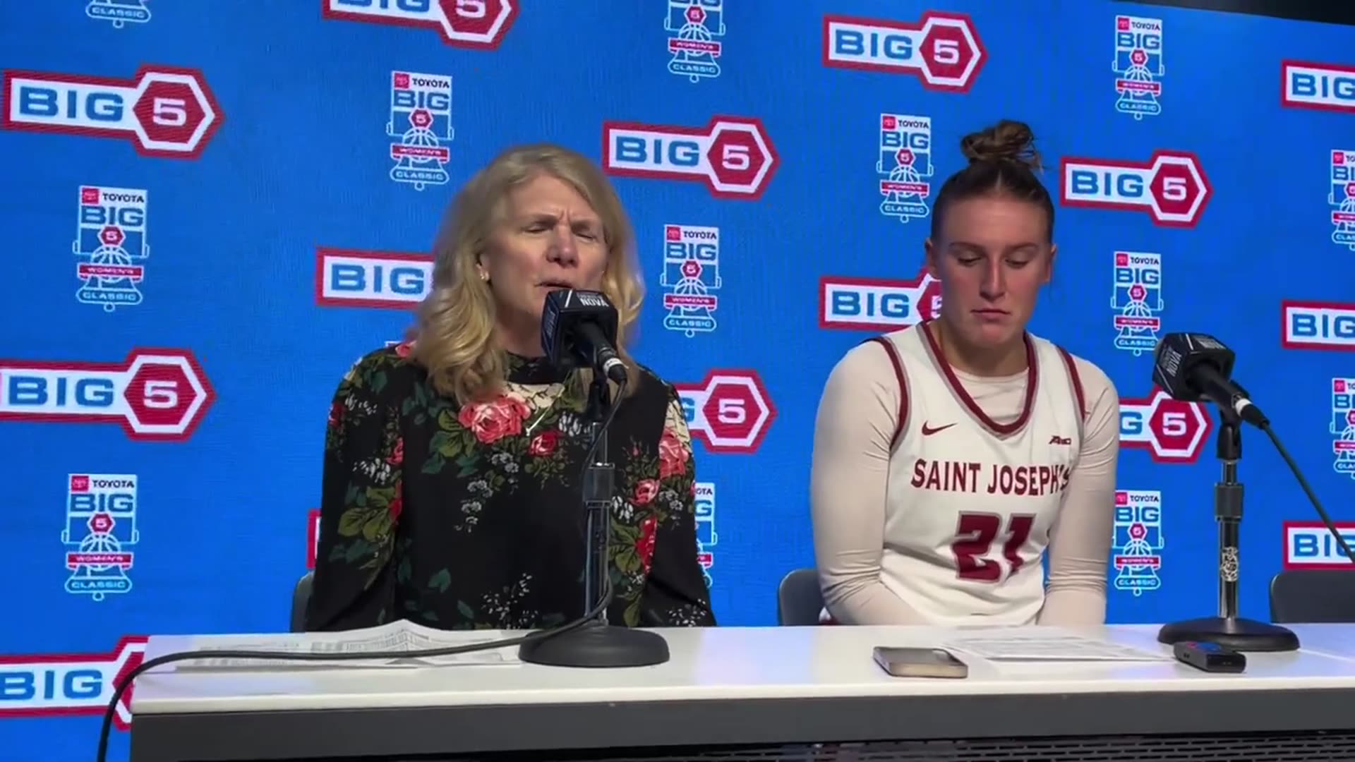 'Video thumbnail for stream punk sports: st joseph's hawks defeat drexel dragons in big 5 classic, cindy griffin & mackenzie smith postgame'