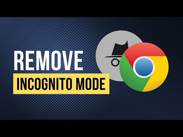 'Video thumbnail for How To Remove Incognito Mode From Google Chrome (Quick Tutorial For Beginners)'