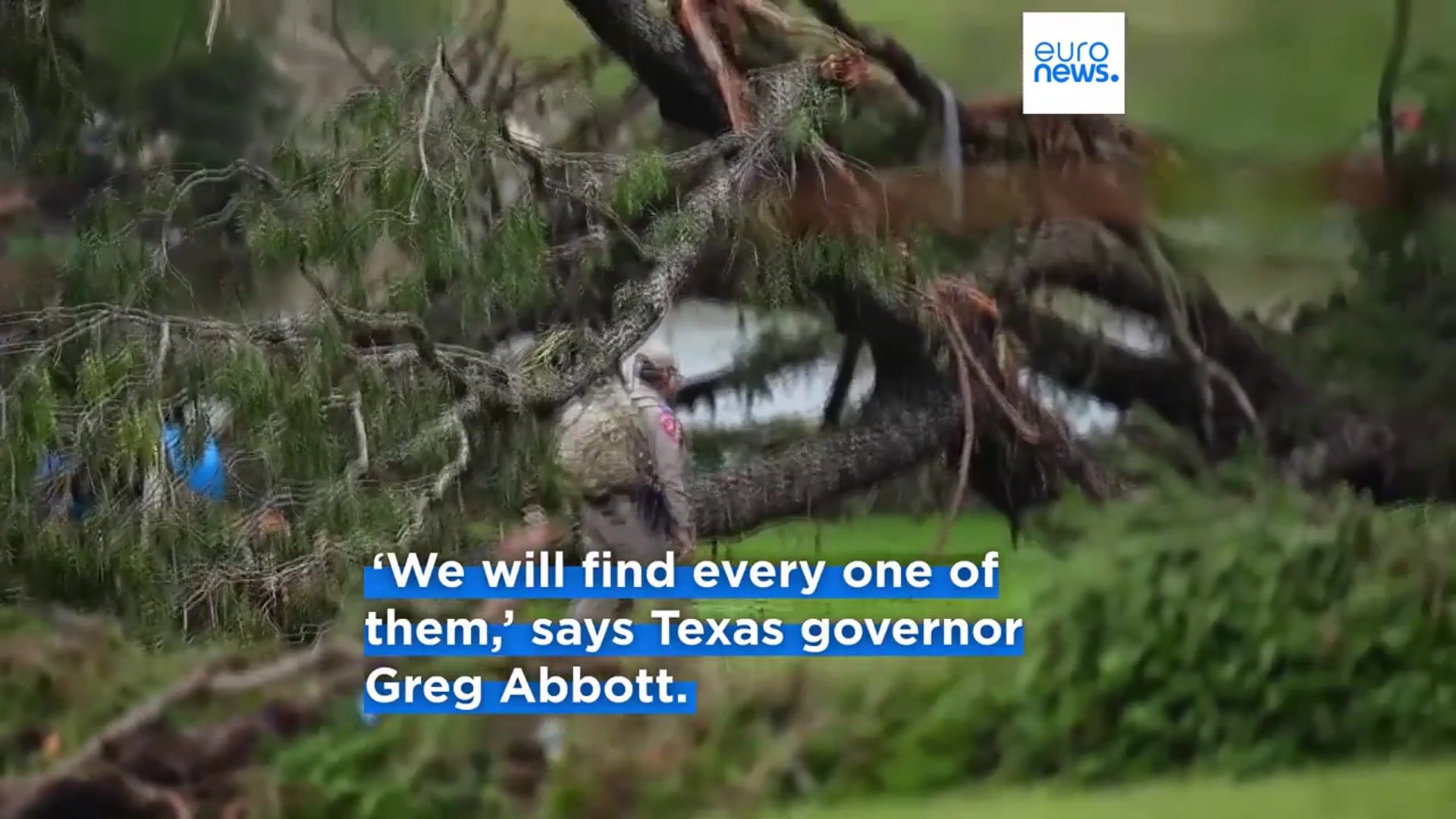 'Video thumbnail for 14 children in Texas are among the 37 dead from flash floods as the search continues for the missing'