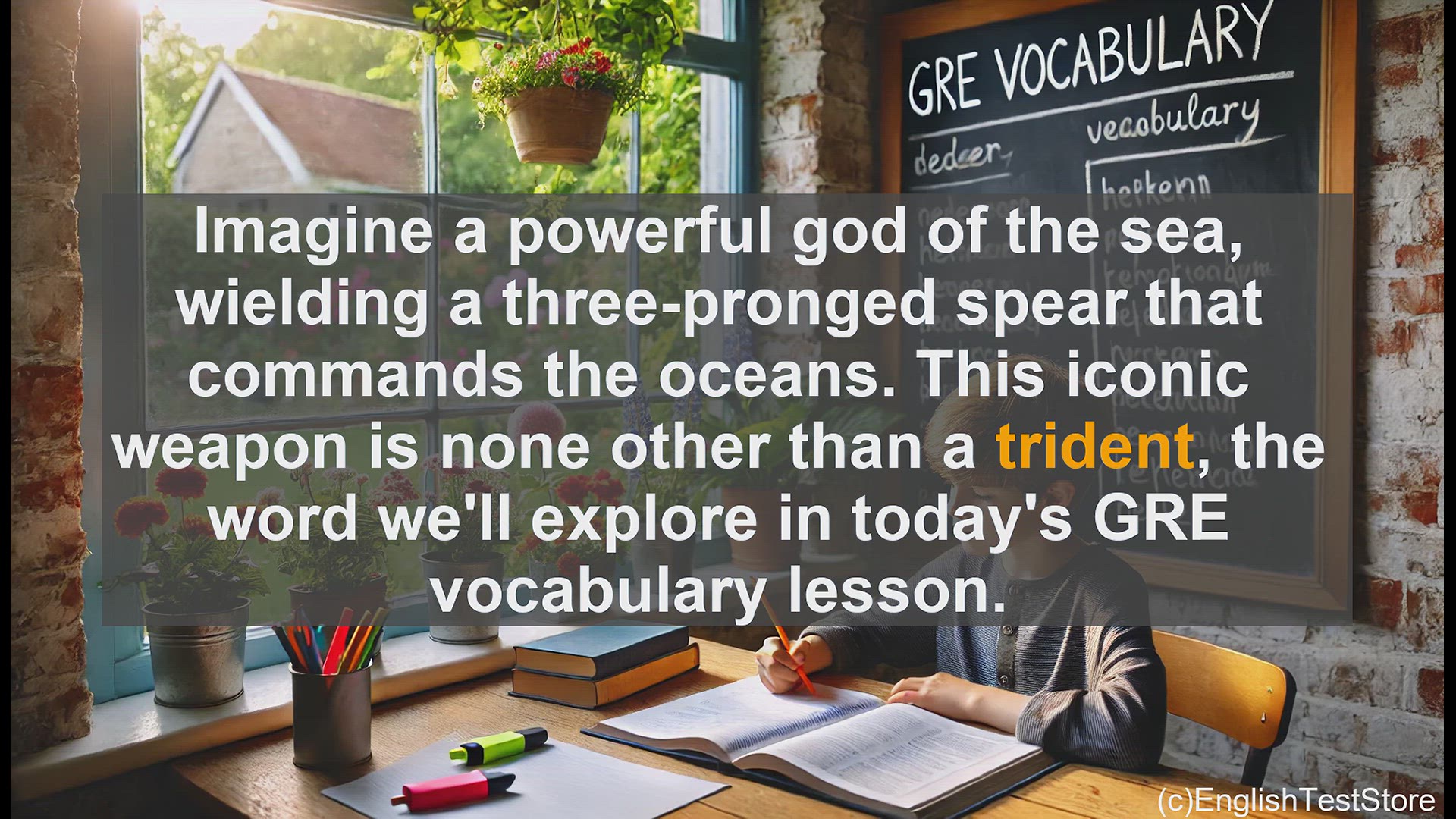 'Video thumbnail for GRE Vocabulary Lesson: Trident - The Three-Pronged Spear of the Sea'