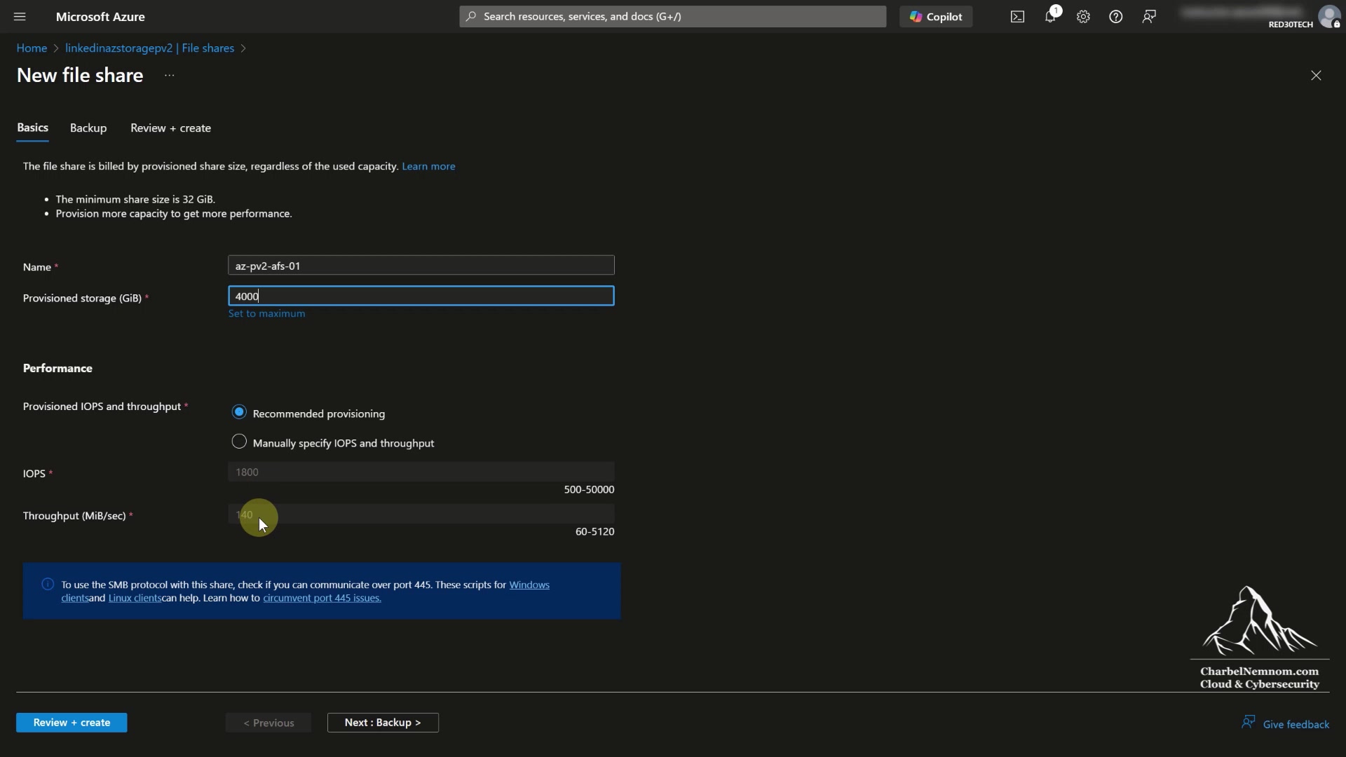 Video thumbnail for Azure Files Provisioned v2