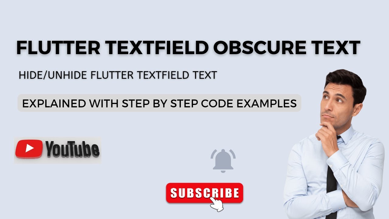 'Video thumbnail for Flutter Textfield Obscure Text Explained | Hide/Unhide Text | Flutter Tutorial For Beginners'