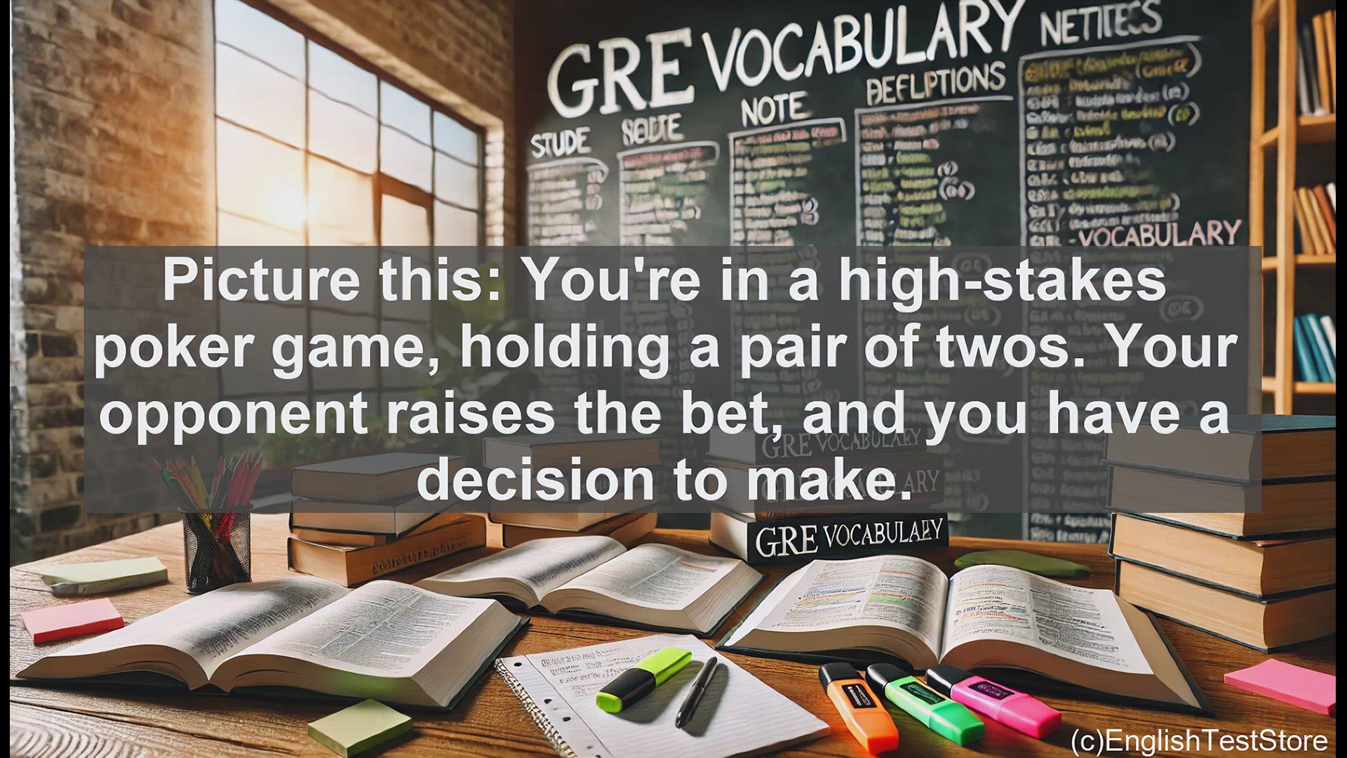 'Video thumbnail for GRE Vocabulary Lesson: Bluffing Your Way - Mastering the Art of Deception'