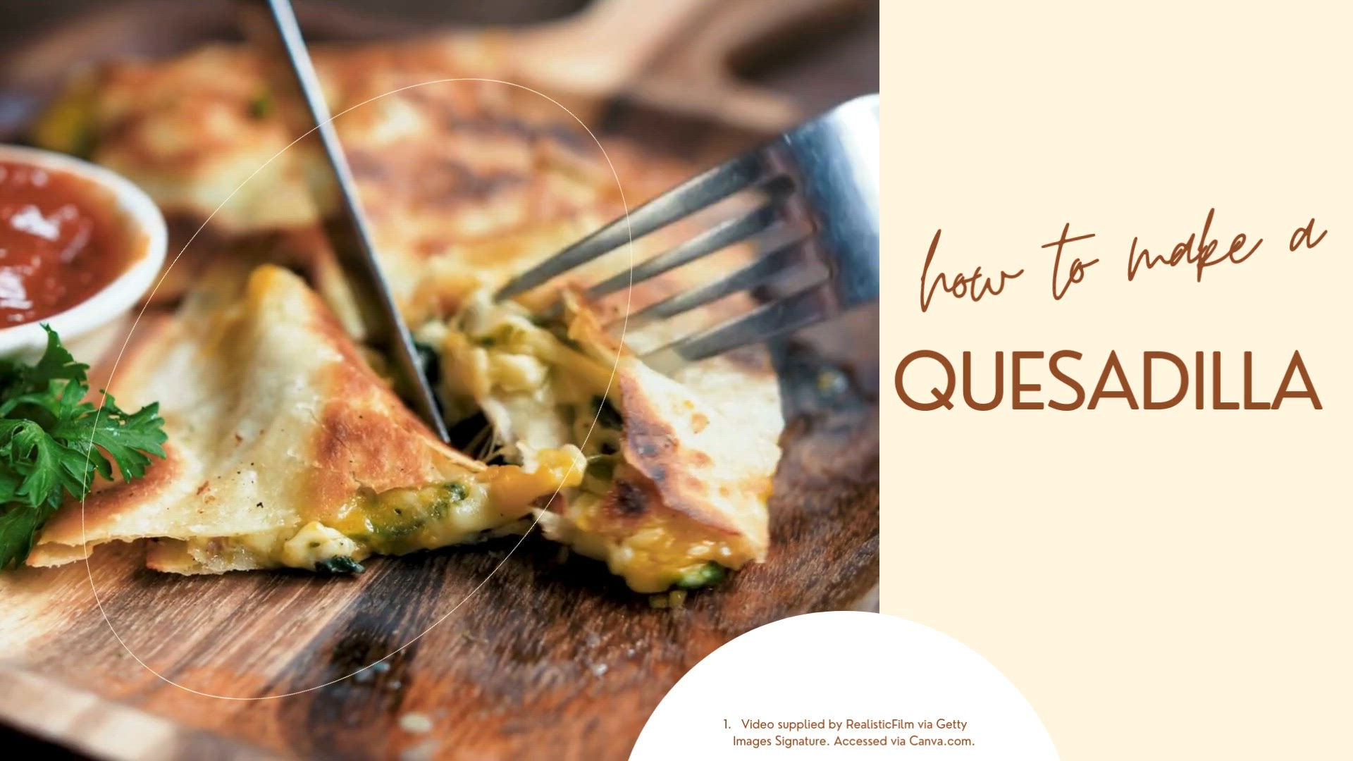 'Video thumbnail for Veggie Quesadillas'