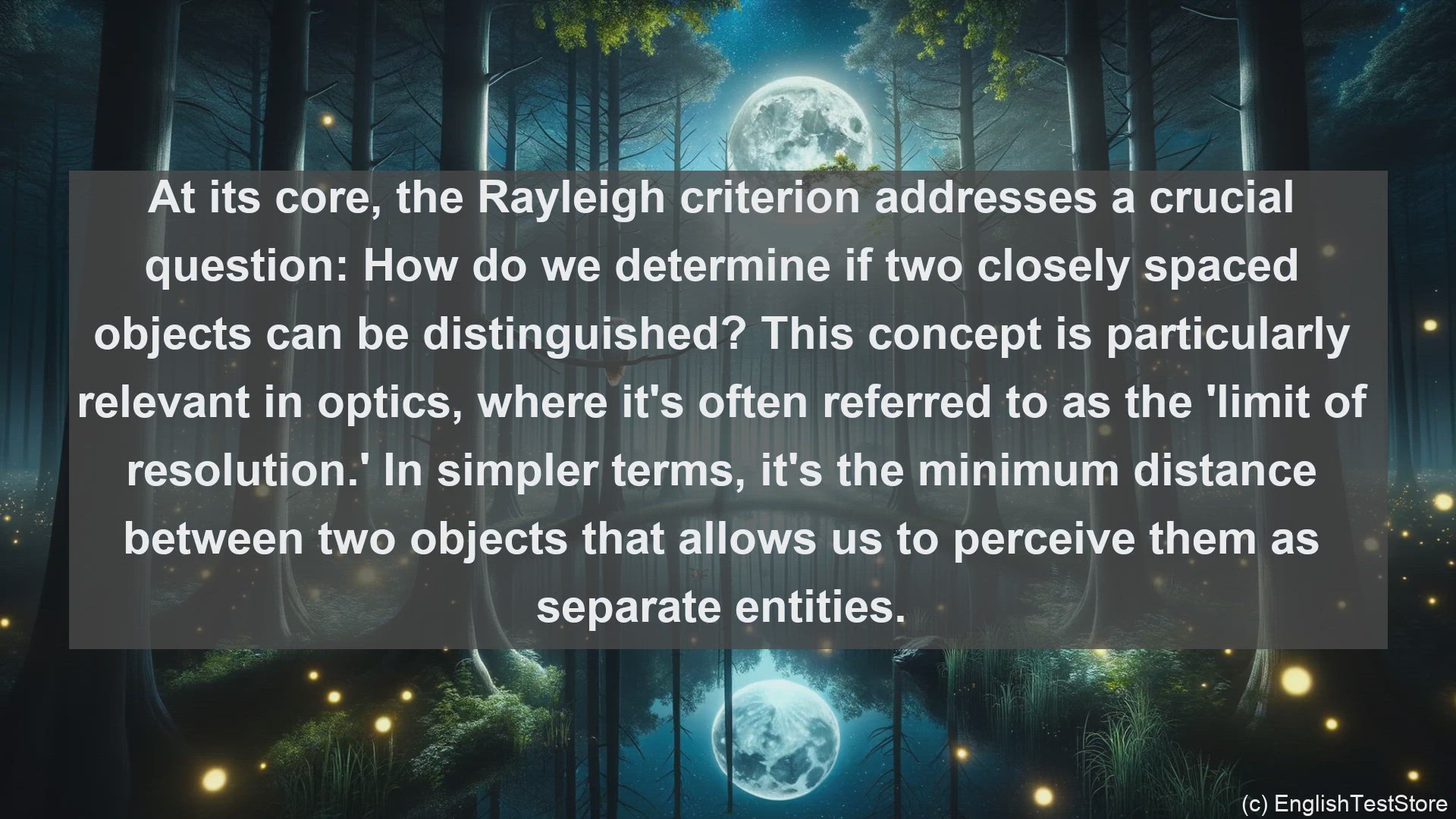 'Video thumbnail for Rayleigh criterion in science  definition and examples'