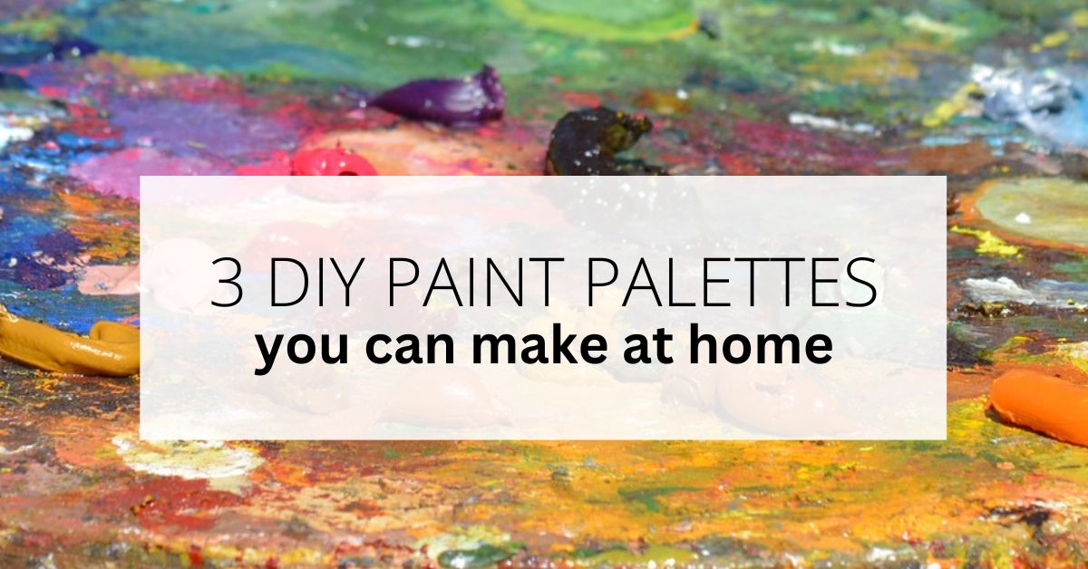 Mixing paint on palette - never enough room. Solutions