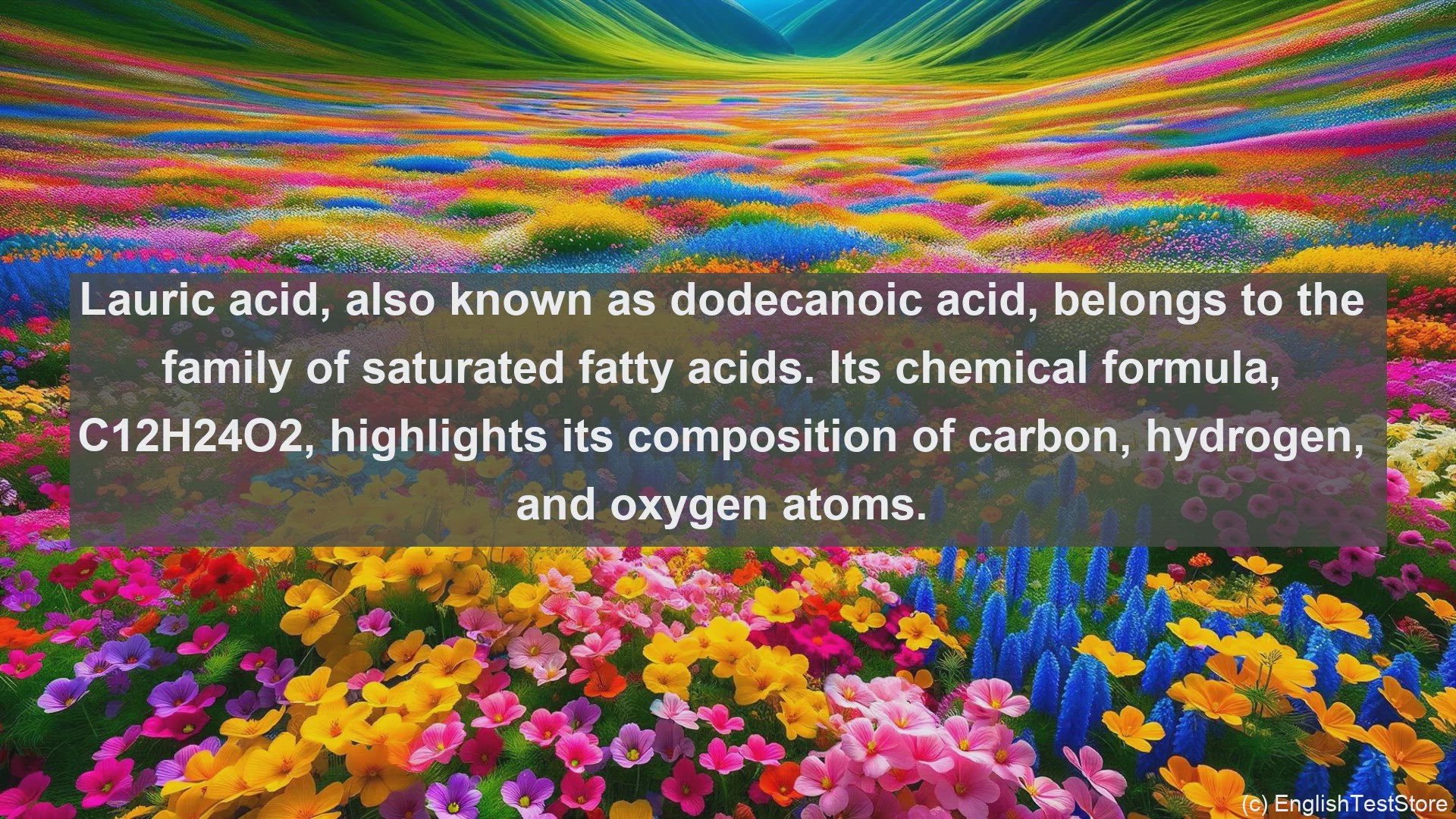 'Video thumbnail for Lauric acid in science  definition and examples'