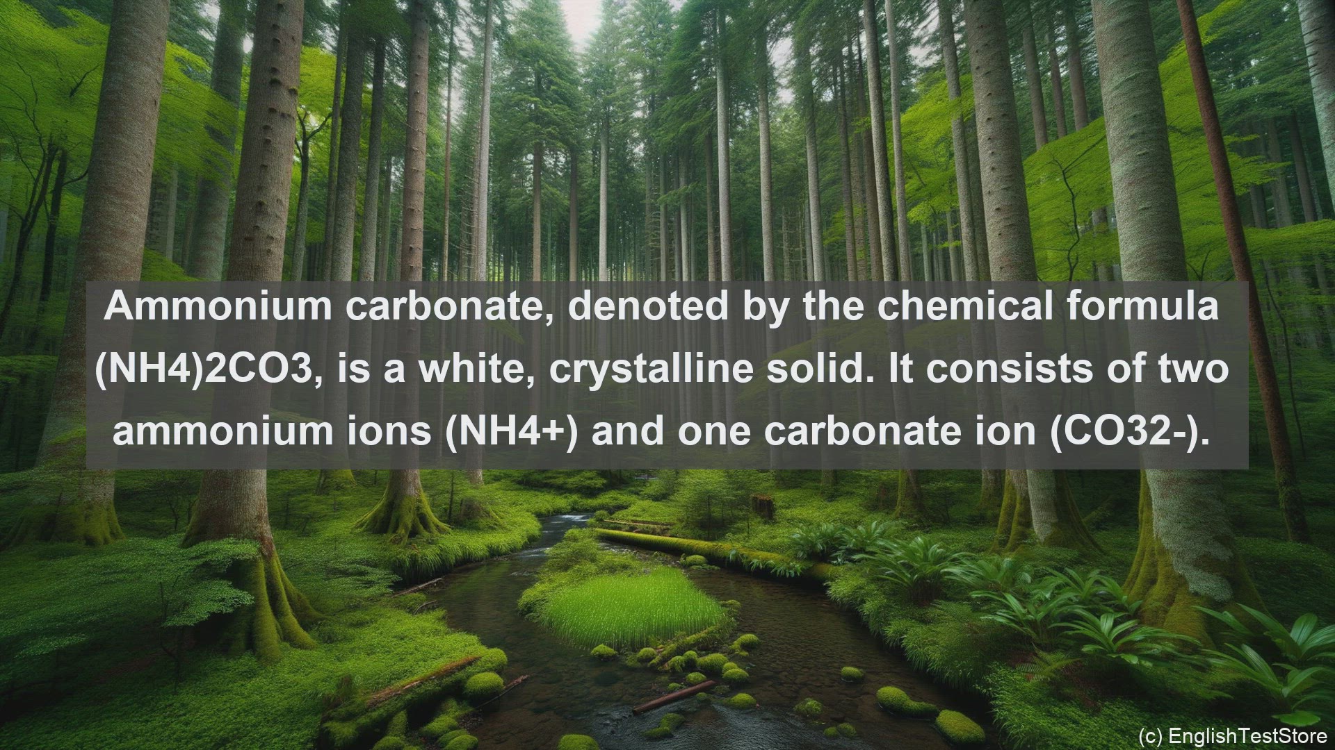 'Video thumbnail for Ammonium carbonate in science  definition and examples'