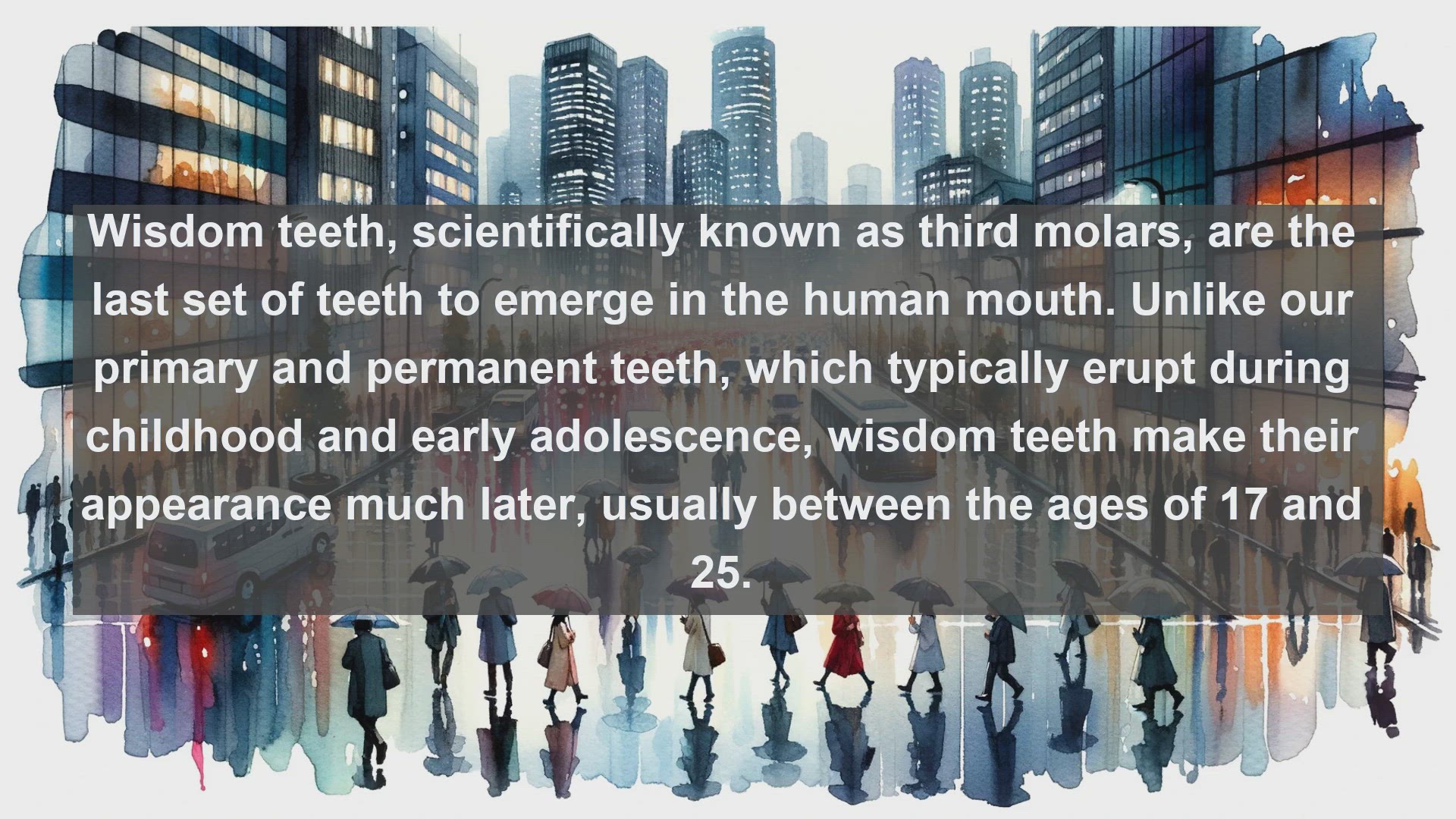 'Video thumbnail for Wisdom teeth in science  definition and examples'