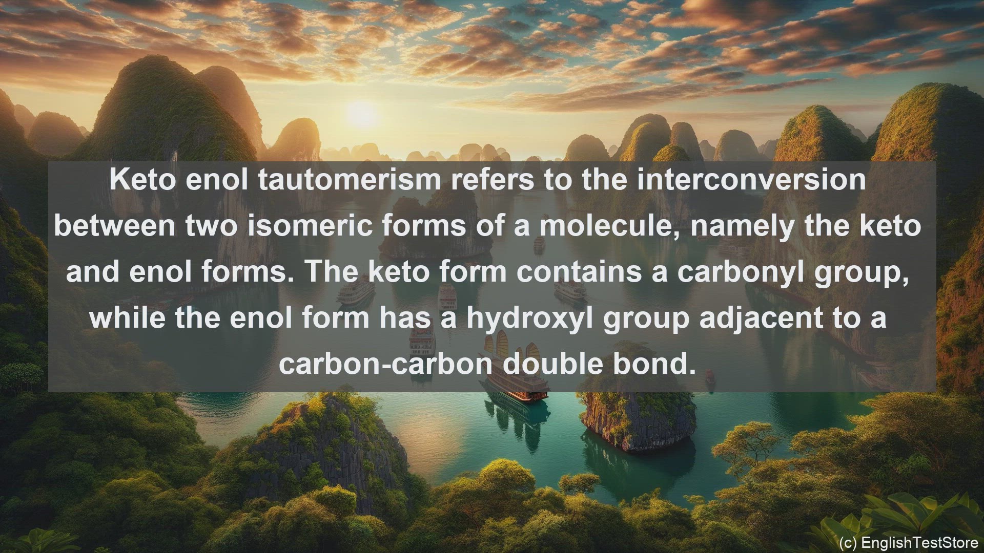 'Video thumbnail for Keto enol tautomerism in science  definition and examples'