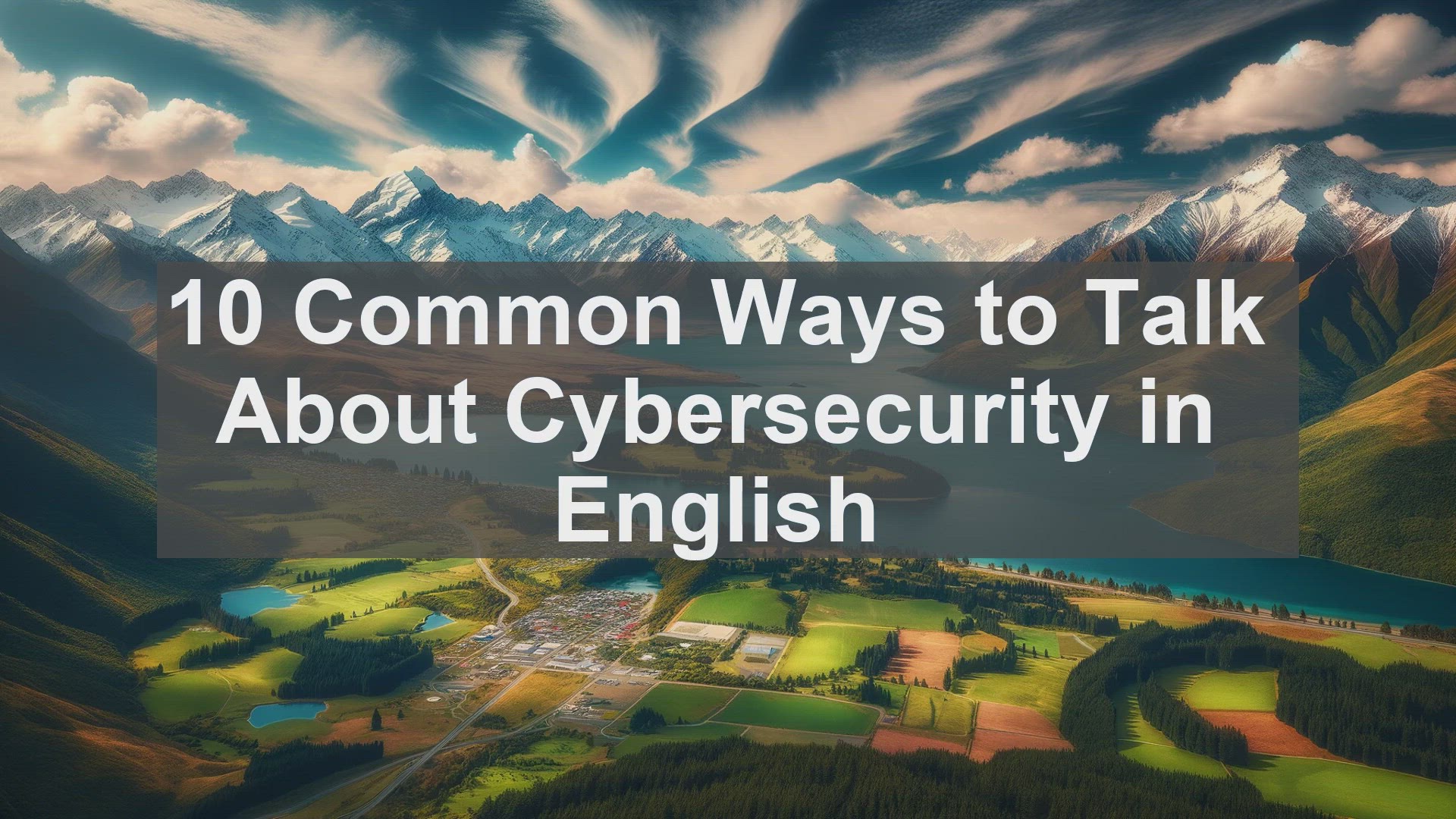 'Video thumbnail for 10 Common Ways to Talk About Cybersecurity in English '