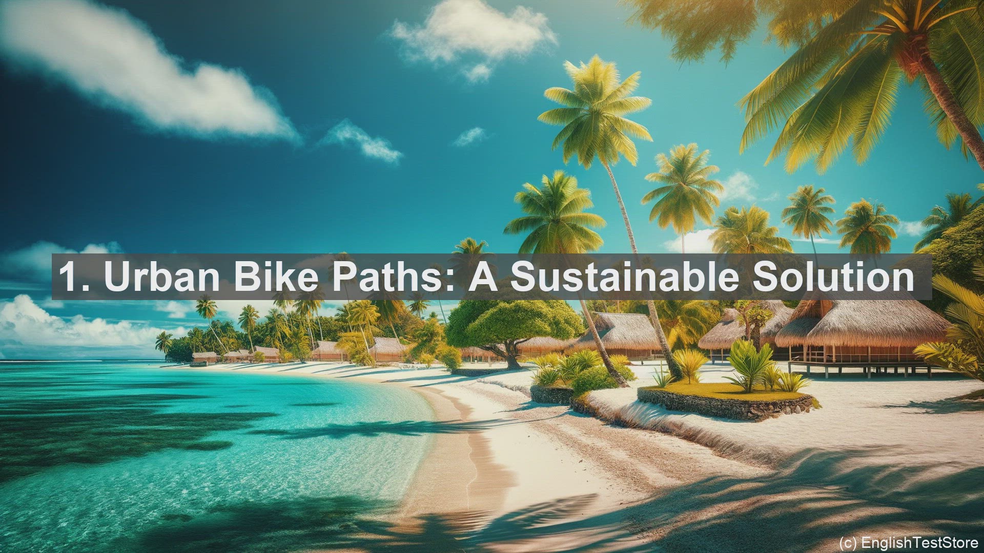 'Video thumbnail for Top 10 Sentences for Understanding EcoFriendly Urban Bike Paths'