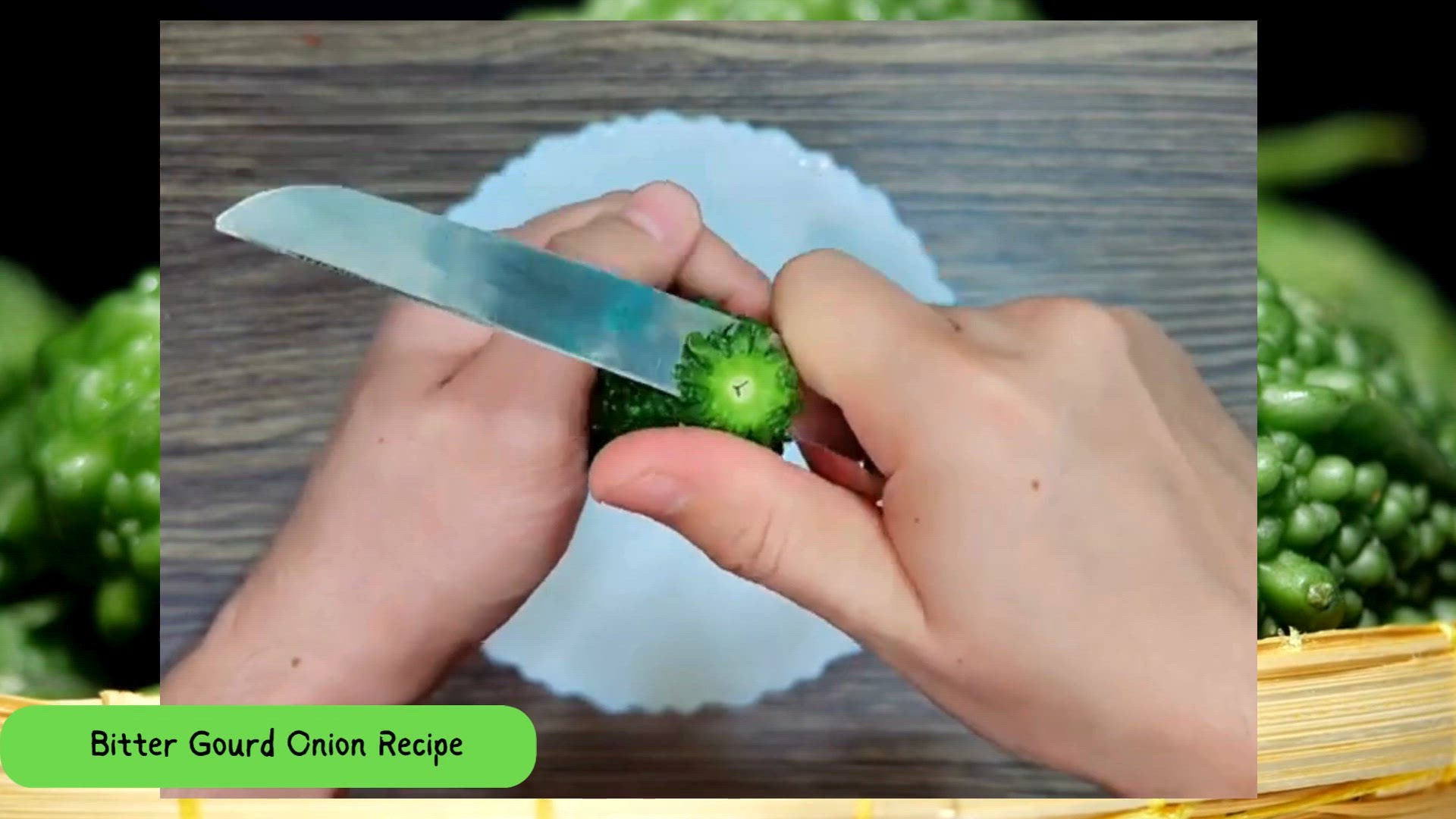 'Video thumbnail for Karela Piyaz Recipe or Bitter Gourd with Onion Recipe'