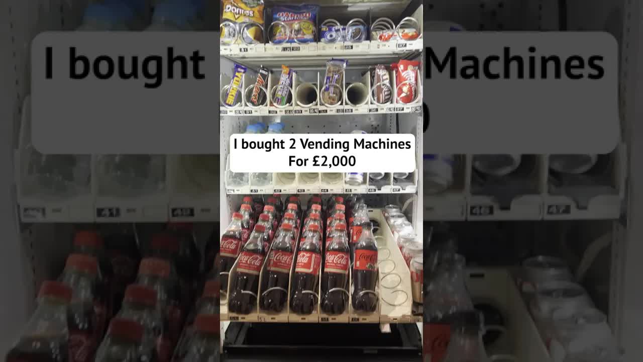 'Video thumbnail for money making meg: vending machine roi: making £800 per month!'