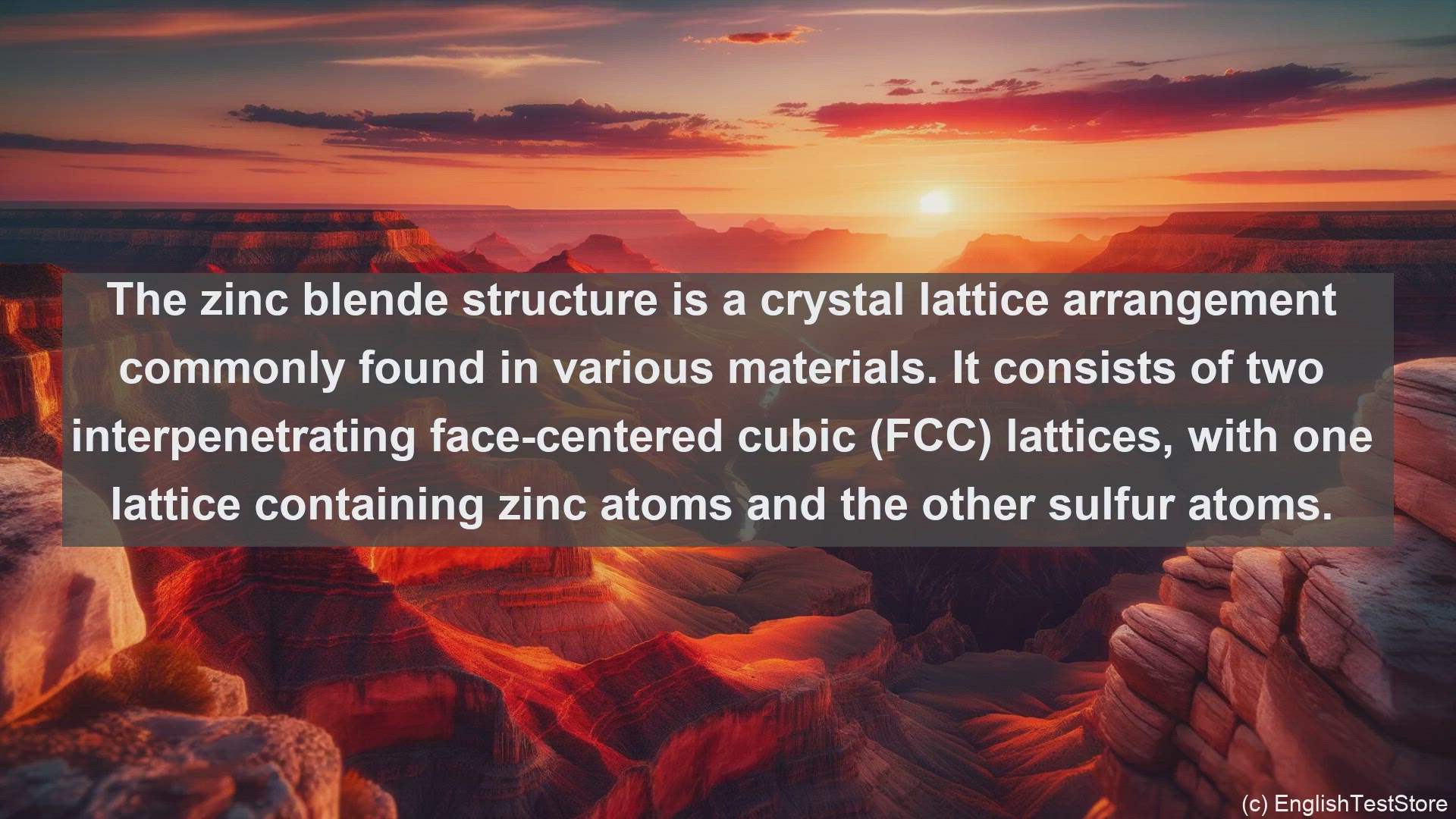 'Video thumbnail for Zinc blende structure in science  definition and examples'