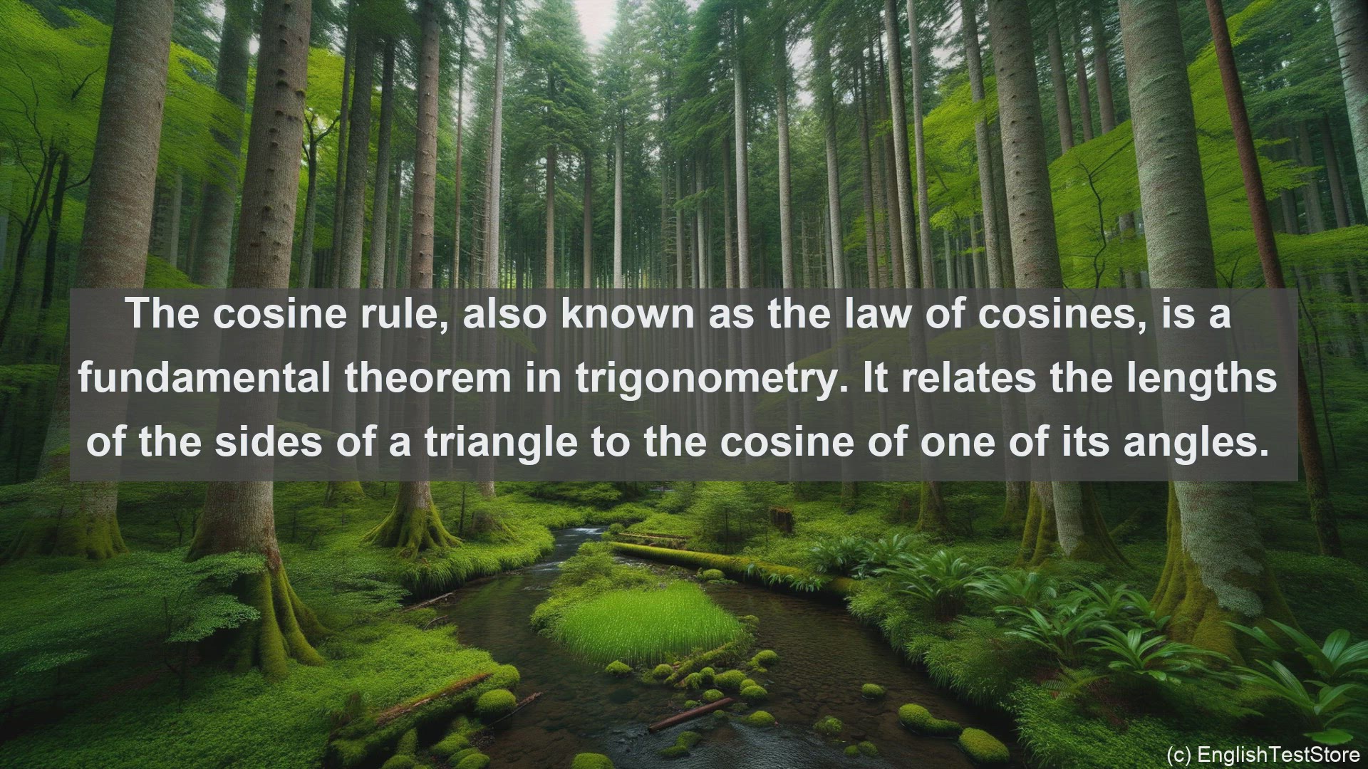 'Video thumbnail for Cosine rule in science  definition and examples'