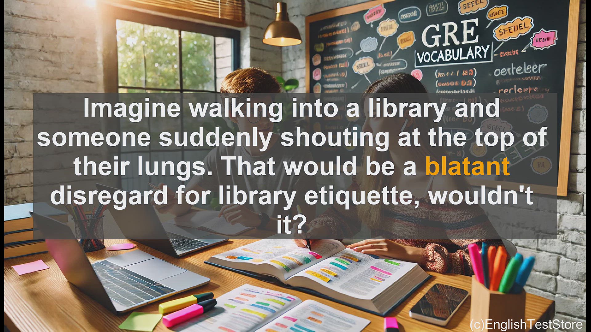 'Video thumbnail for GRE Vocabulary Lesson: Mastering the Powerful Adjective - Blatant'