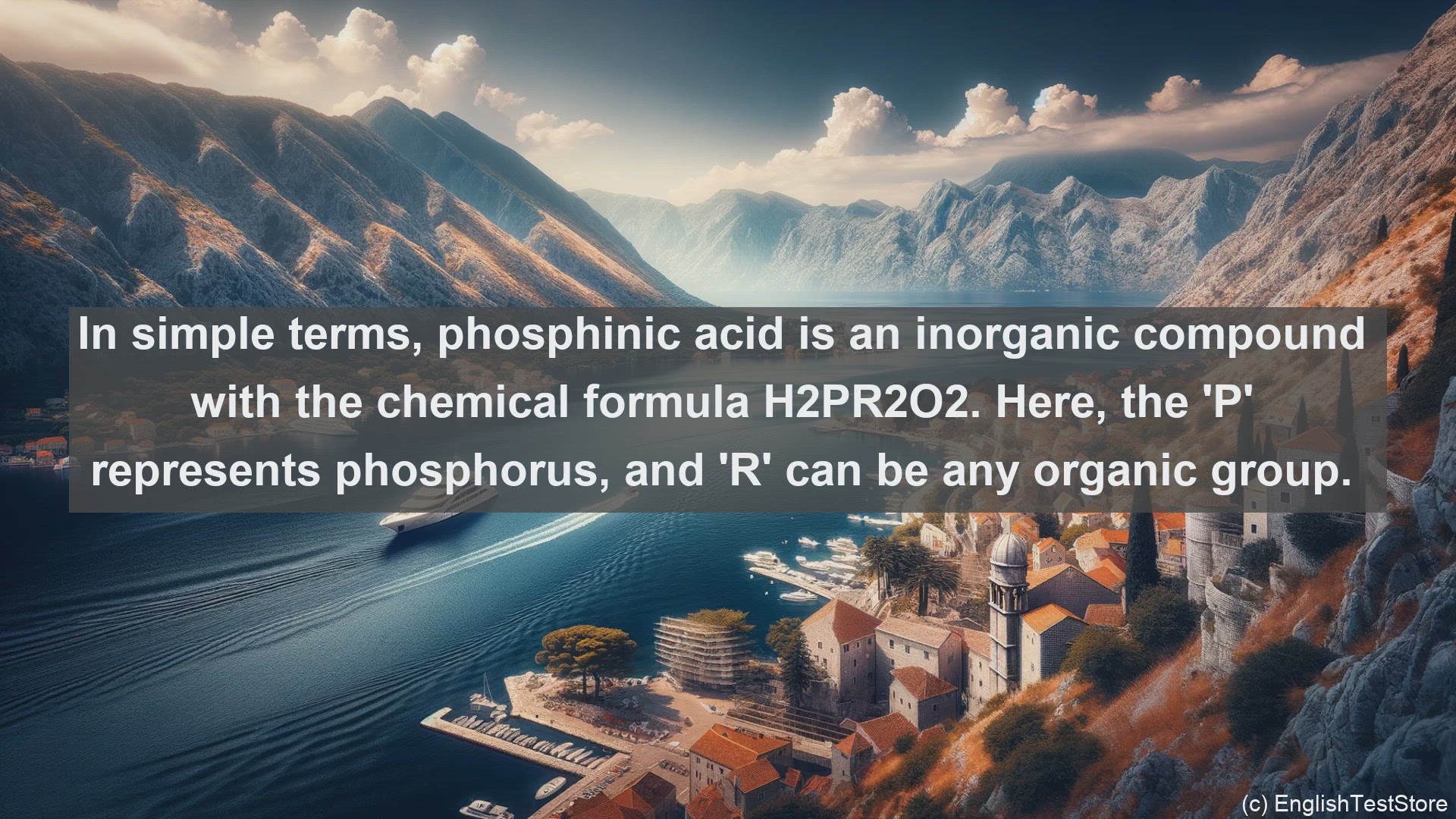 'Video thumbnail for Phosphinic acid in science  definition and examples'