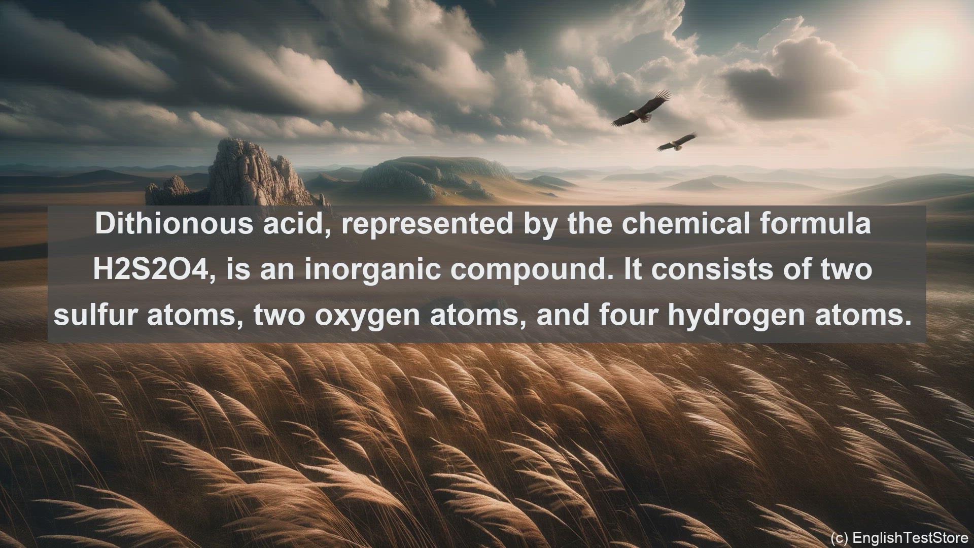 'Video thumbnail for Dithionous acid in science  definition and examples'