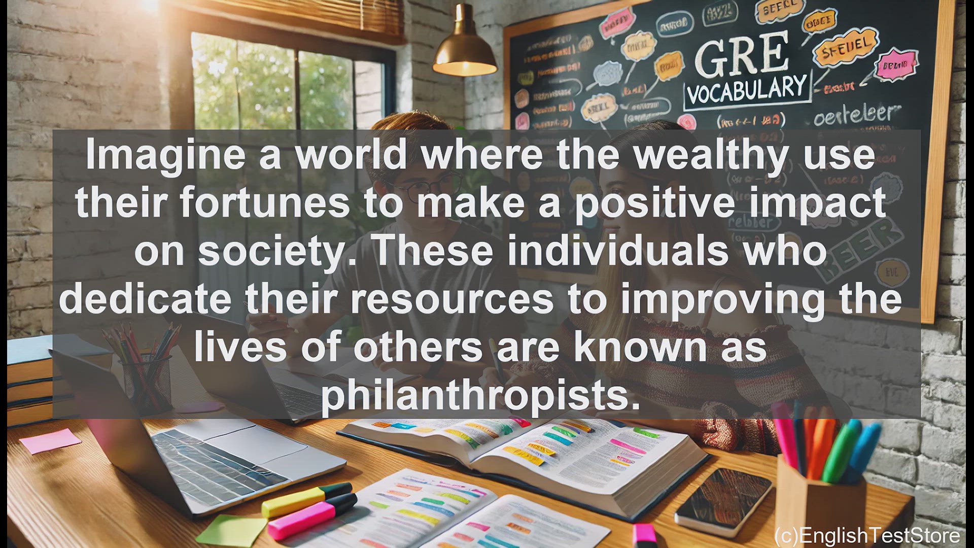 'Video thumbnail for GRE Vocabulary Lesson: Exploring the Powerful Word 'Philanthropist''