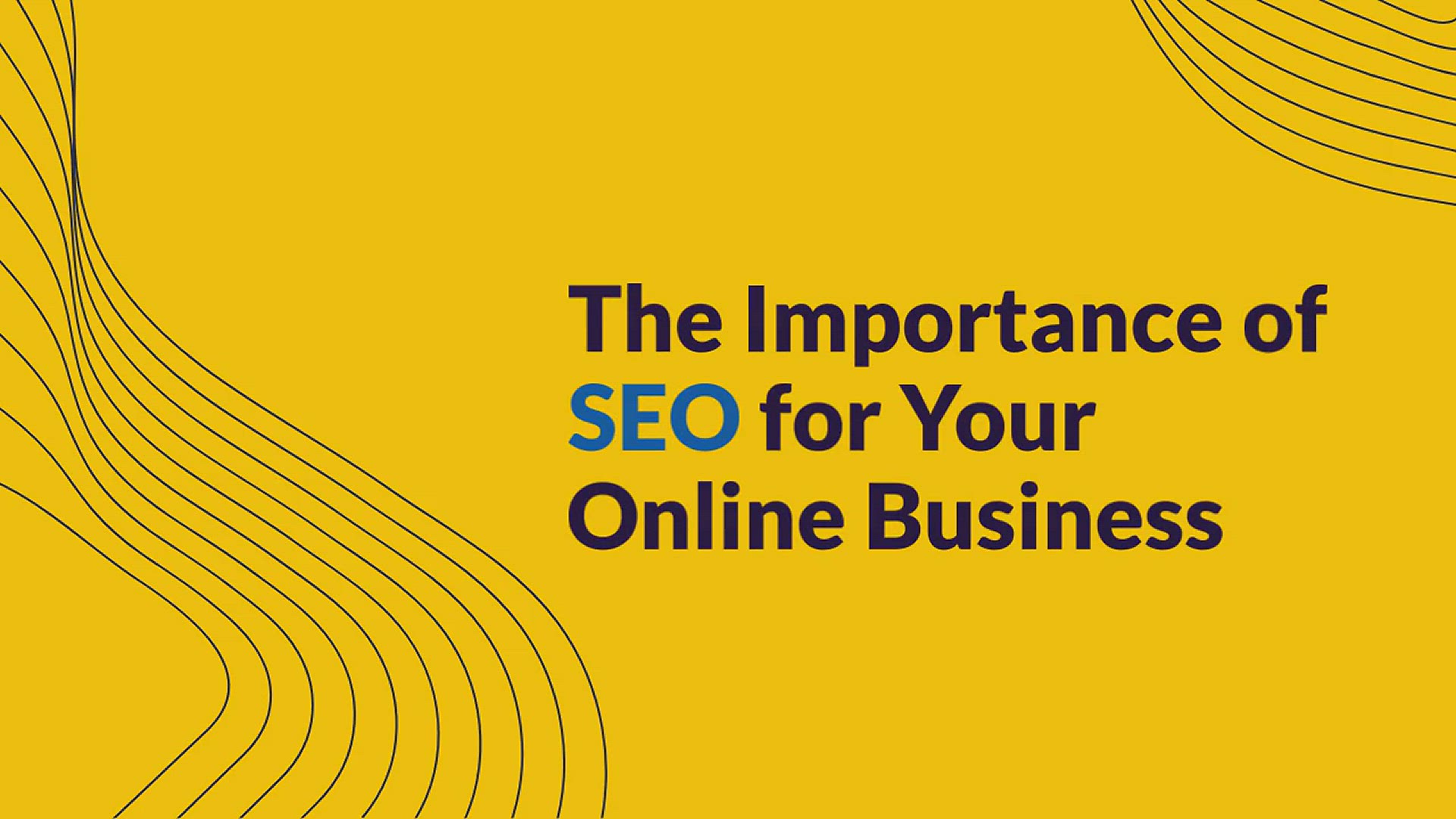 'Video thumbnail for The Importance of SEO for Your Online Business'
