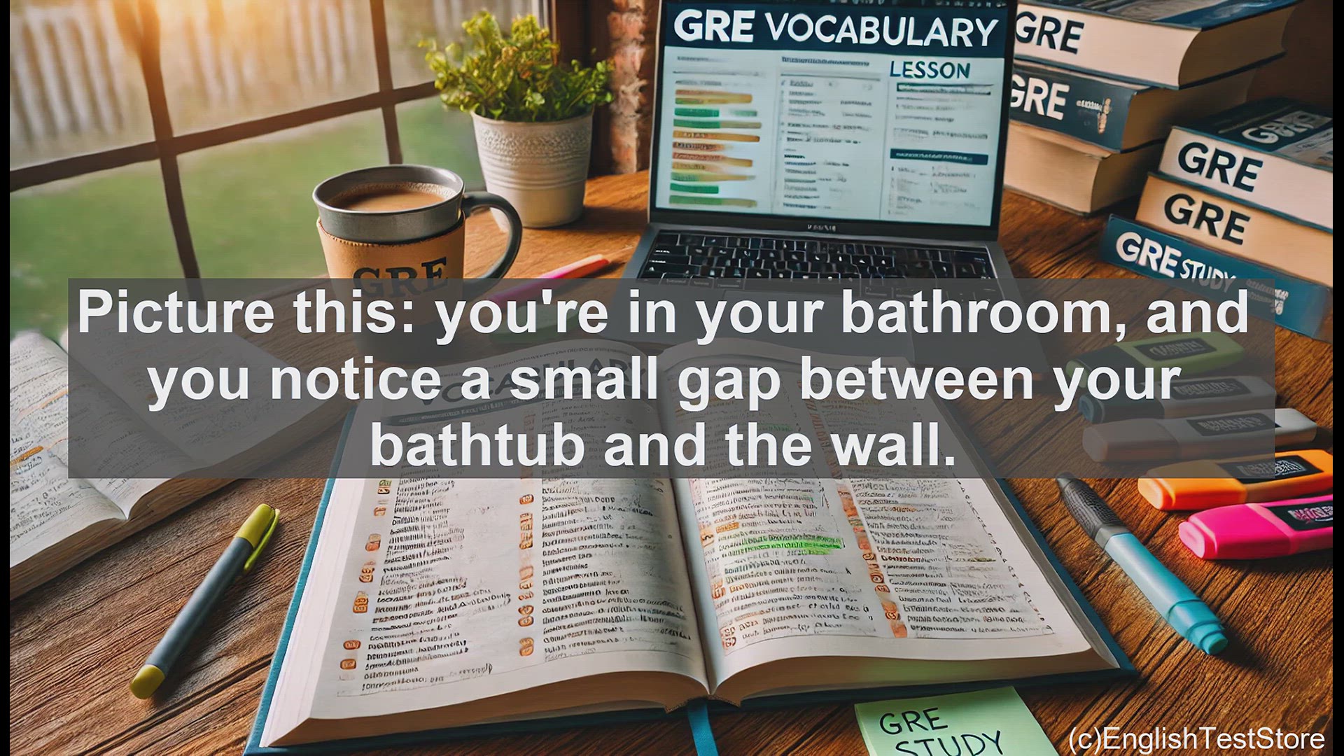 'Video thumbnail for GRE Vocabulary Lesson: Caulk - The Sealant Solution for Your Home and Beyond'