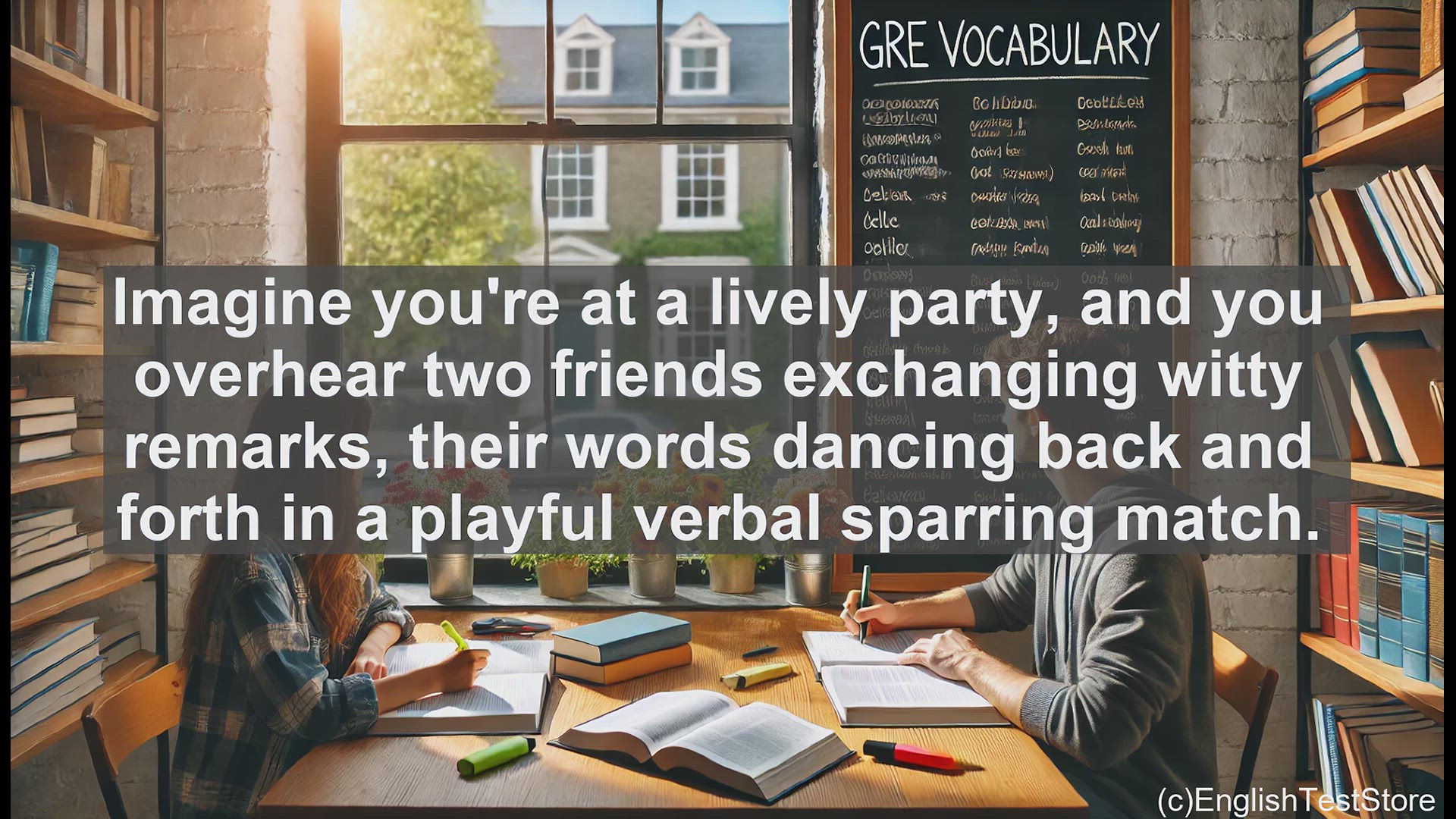 'Video thumbnail for GRE Vocabulary Lesson: Mastering the Art of Witty Banter - Exploring the Vocabulary of Badinage'