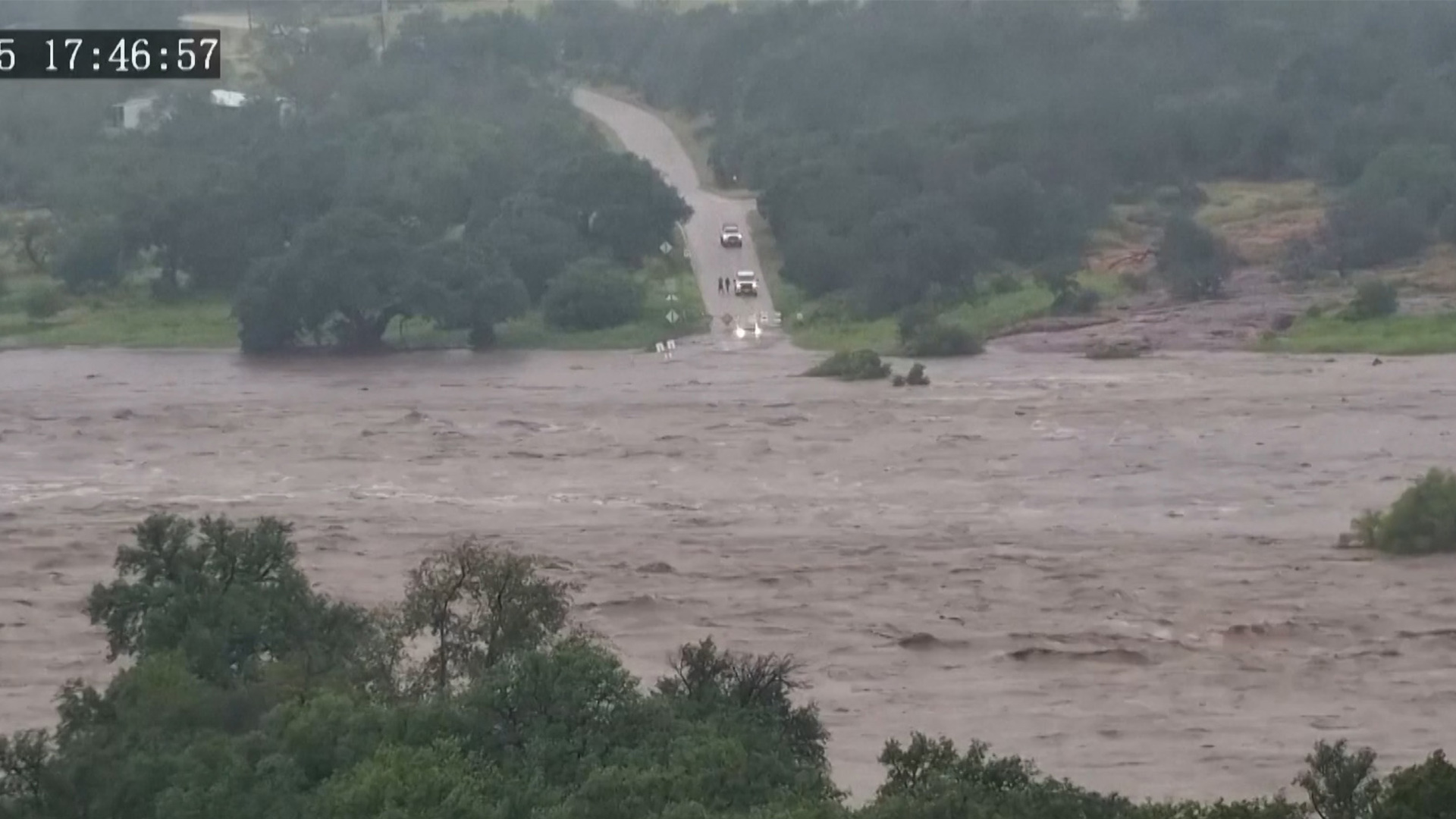 'Video thumbnail for Timelapse shows speed of Texas floods'