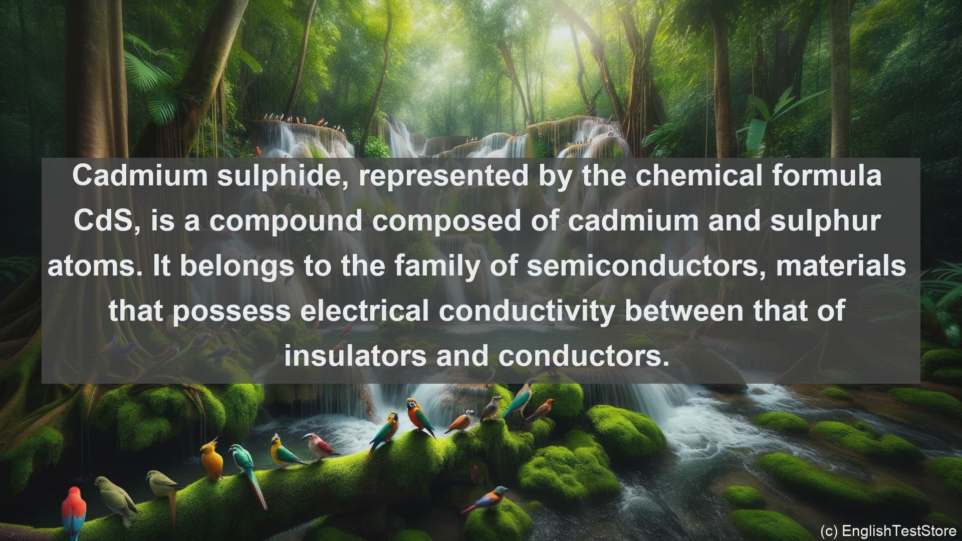 'Video thumbnail for Cadmium sulphide in science  definition and examples'