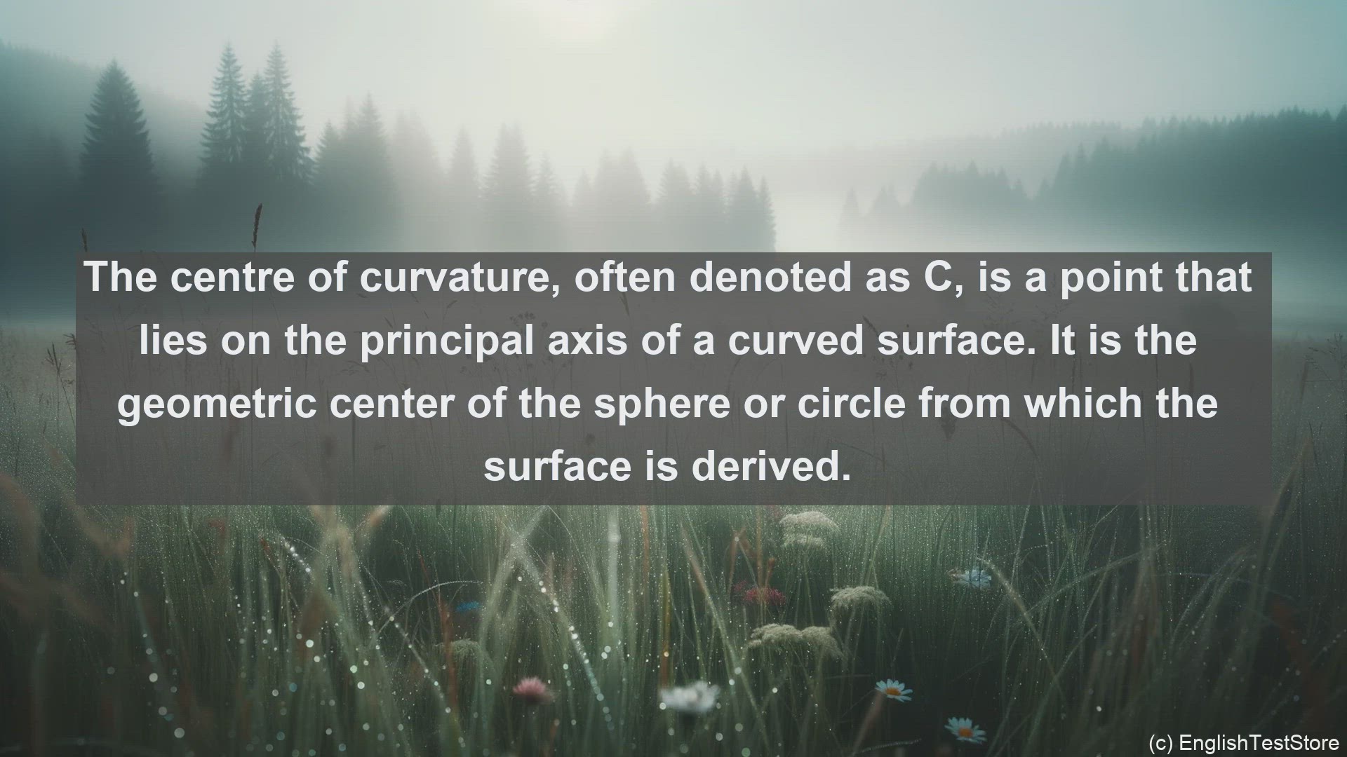 'Video thumbnail for Centre of curvature in science  definition and examples'