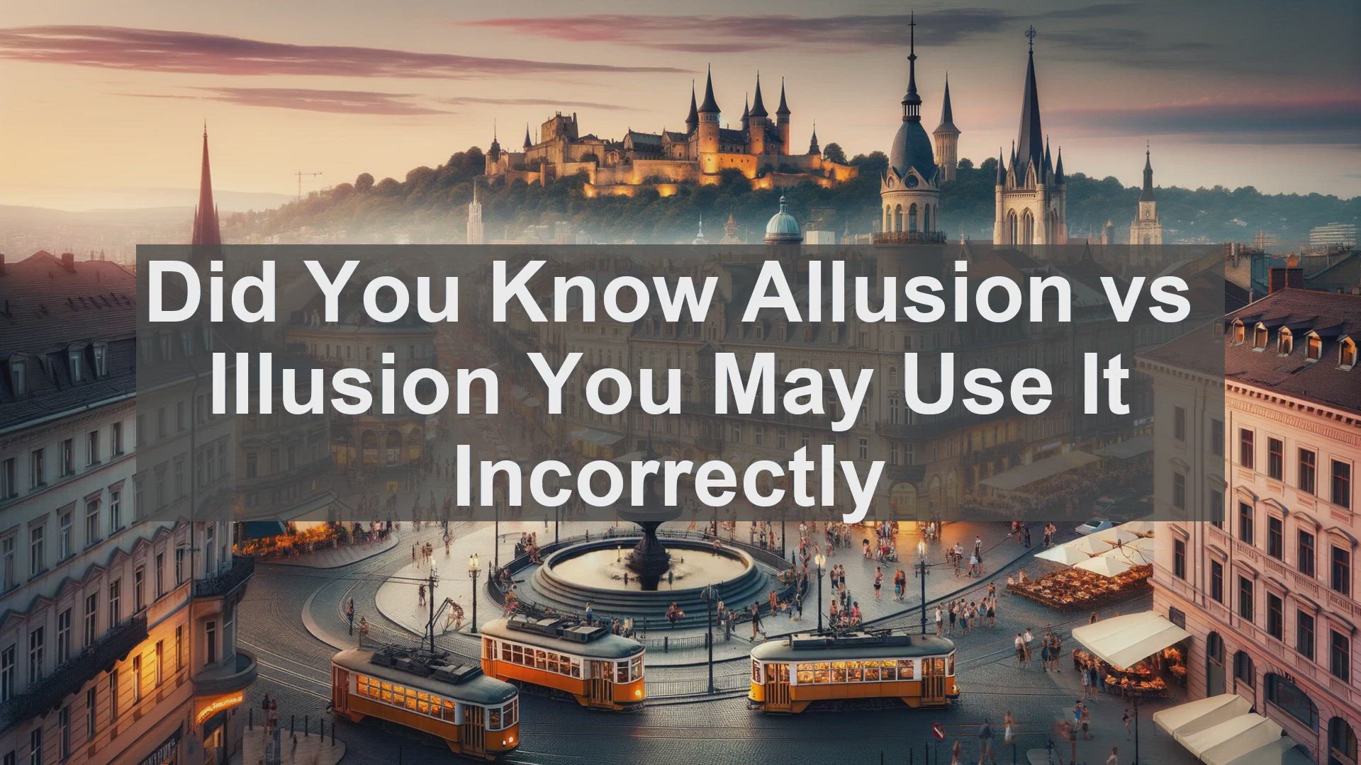 'Video thumbnail for Did You Know Allusion vs Illusion You May Use It Incorrectly '
