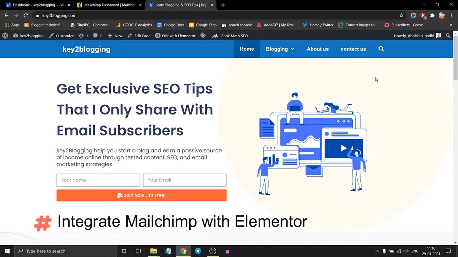 'Video thumbnail for How to Integrate MailChimp with Elementor in WordPress'