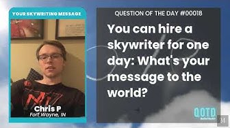 Video thumbnail for Chris takes his sky message from the famous Ferris Bueller. Life moves pretty fast!